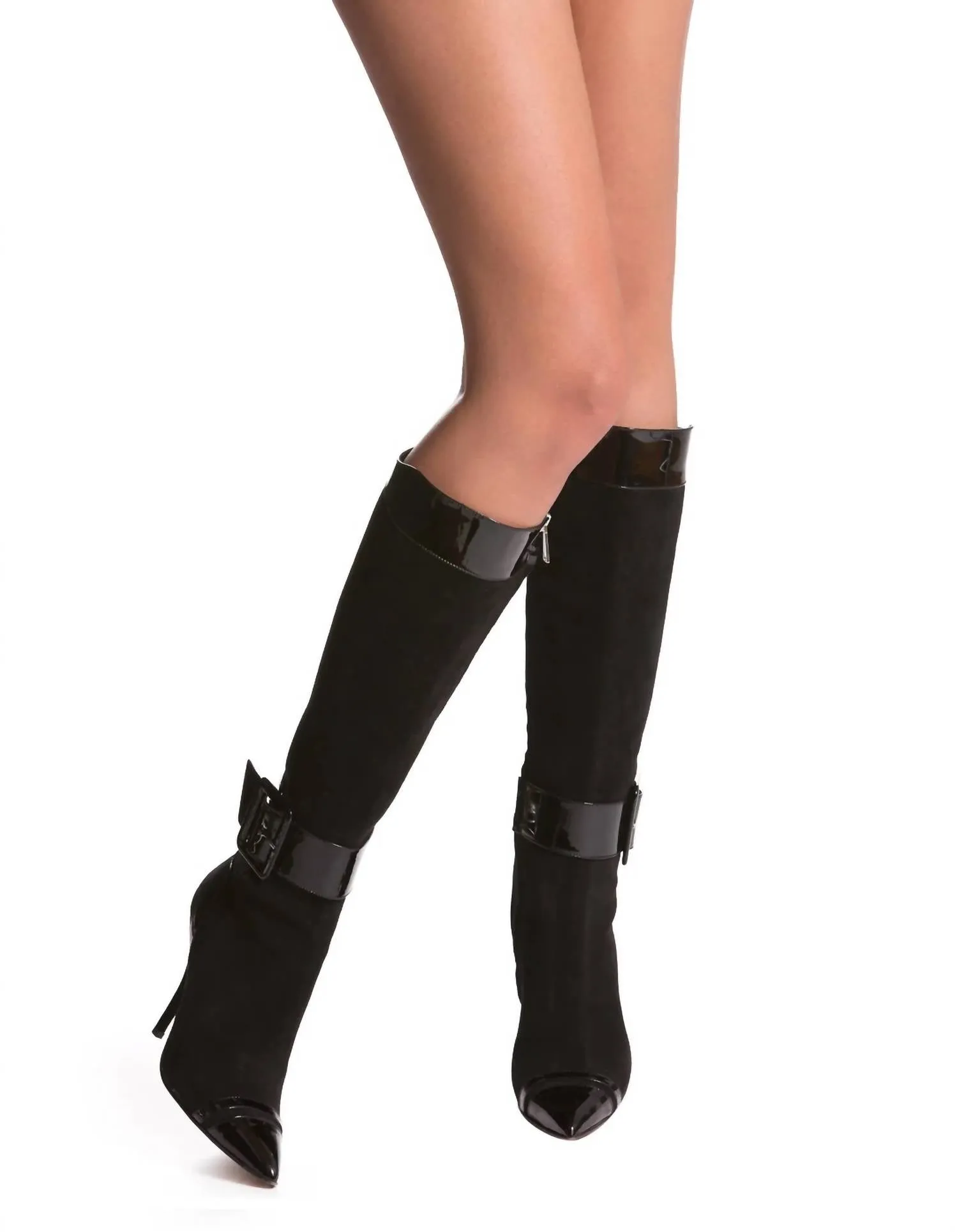 Alexis Boots In Black Suede