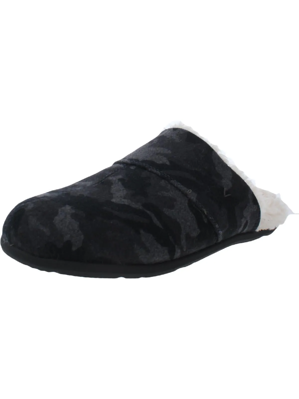 Alfons Mens Faux Fur Lined Slipper Shoes