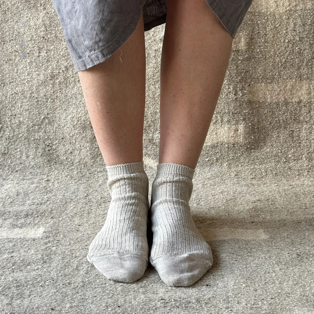 Ankle Socks - Organic Merino/Linen (Adults 36-43)