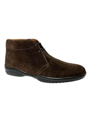Bally Milkom 6209552 Men's Coffee Calf Suede Leather Boots