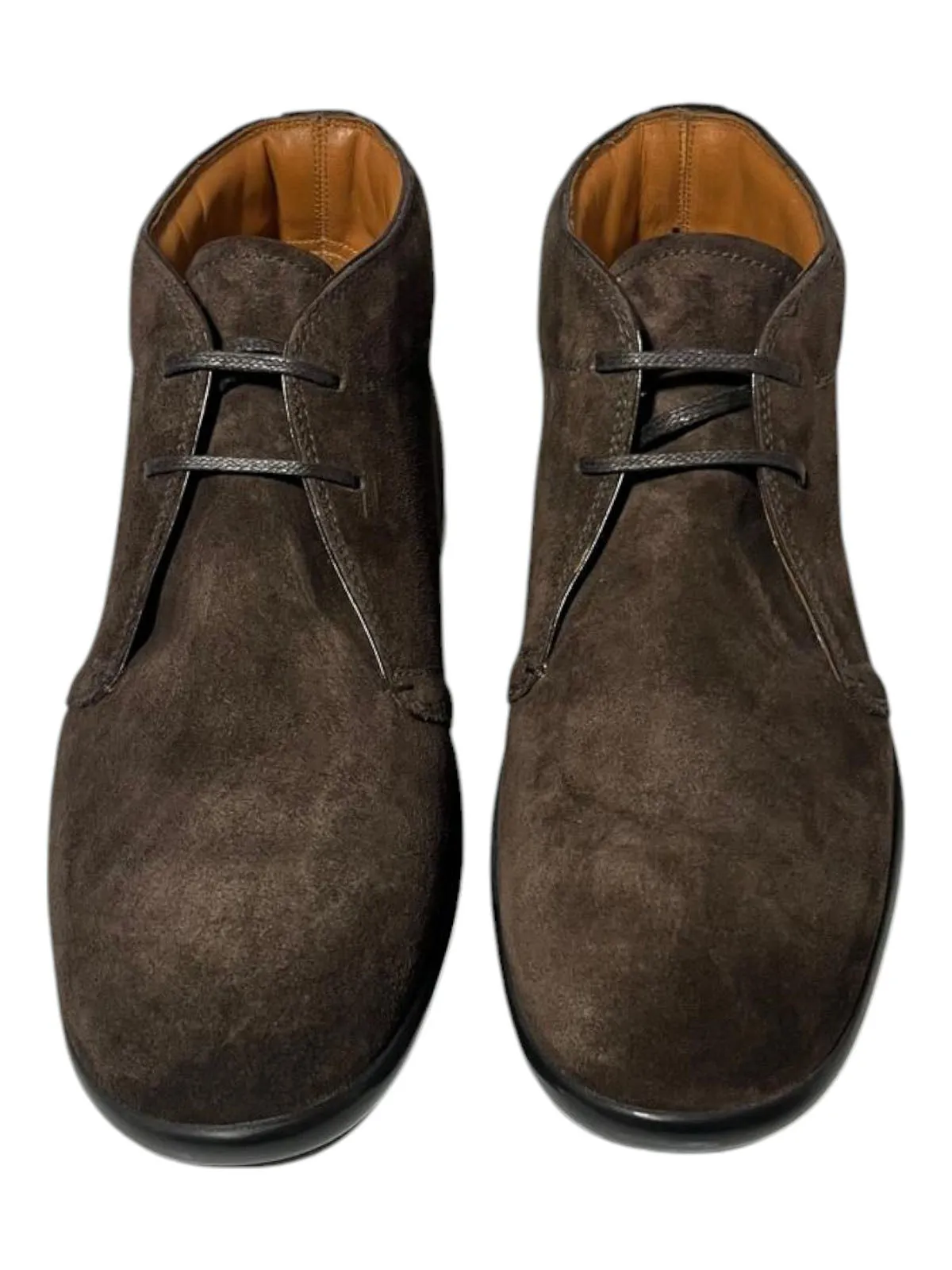 Bally Milkom 6209552 Men's Coffee Calf Suede Leather Boots