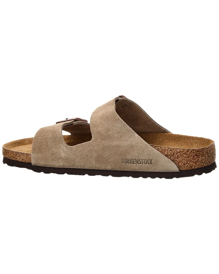 Birkenstock Arizona Narrow Fit Leather Suede Footbed Sandal