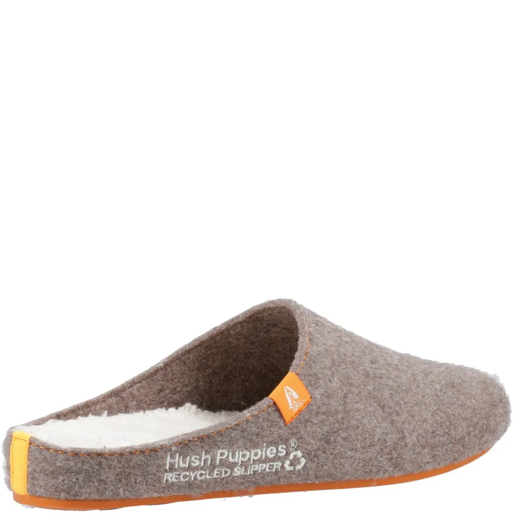 Brown Mens Recycled Good Slippers