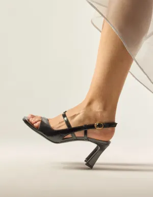 Casta Heeled sandals - Black leather