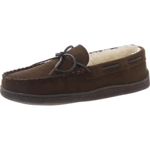 Cedar Trapper Mens Faux Fur Lined Faux Fur Loafer Slippers