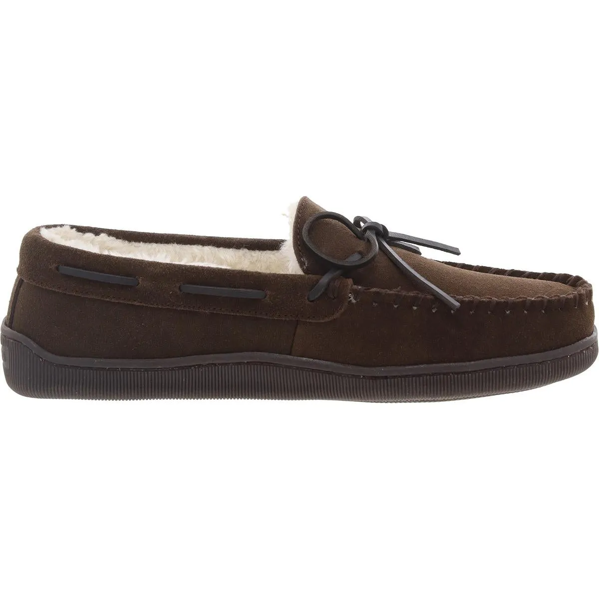 Cedar Trapper Mens Faux Fur Lined Faux Fur Loafer Slippers