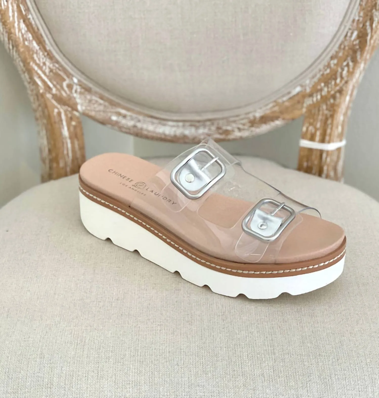 Clear Platform Vinyl Sandals