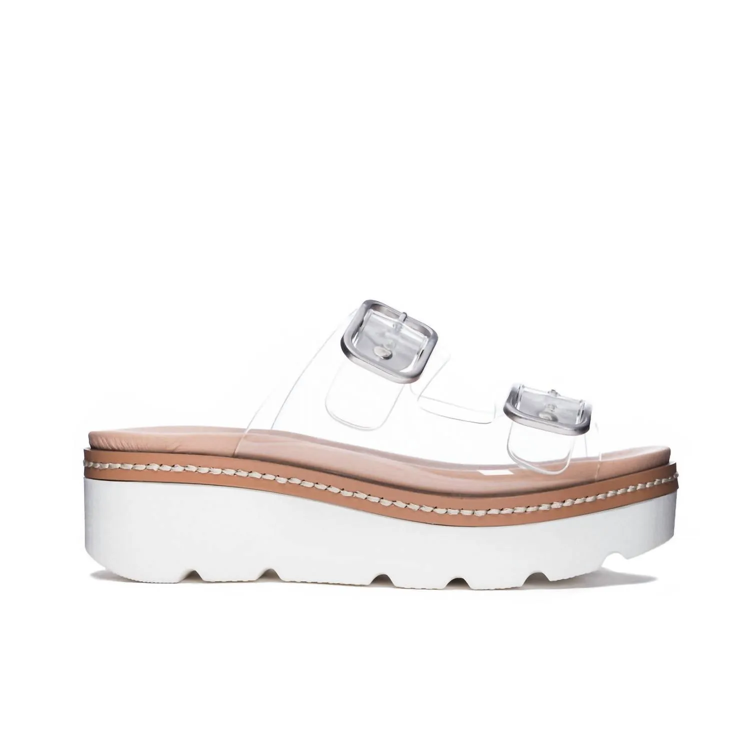 Clear Platform Vinyl Sandals