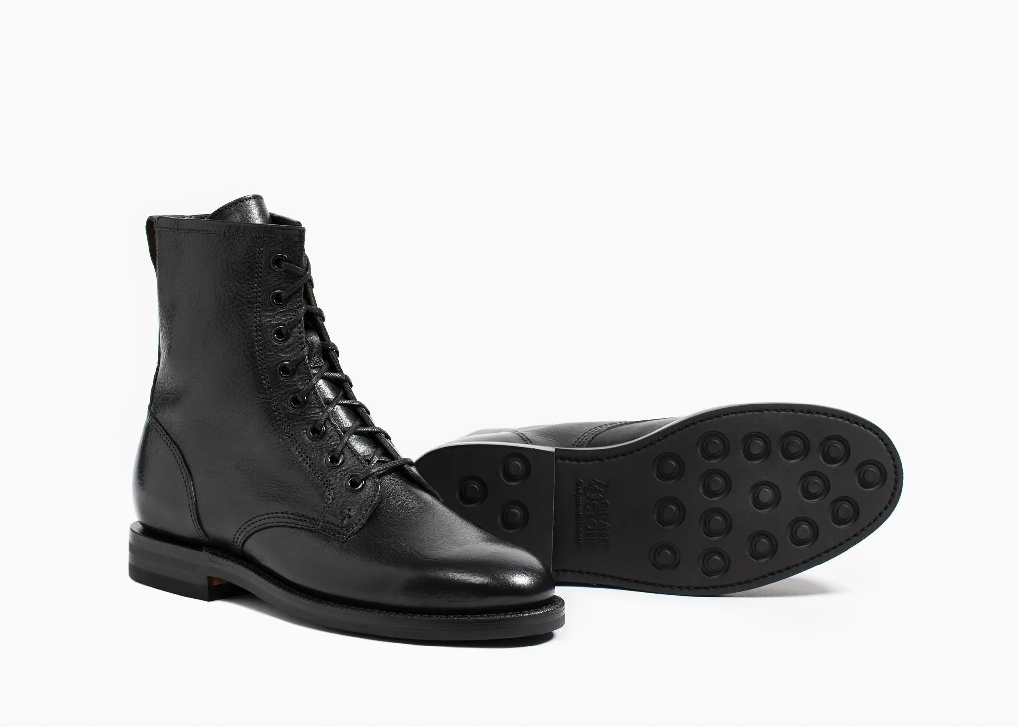 Combat Boot Nero Nappa