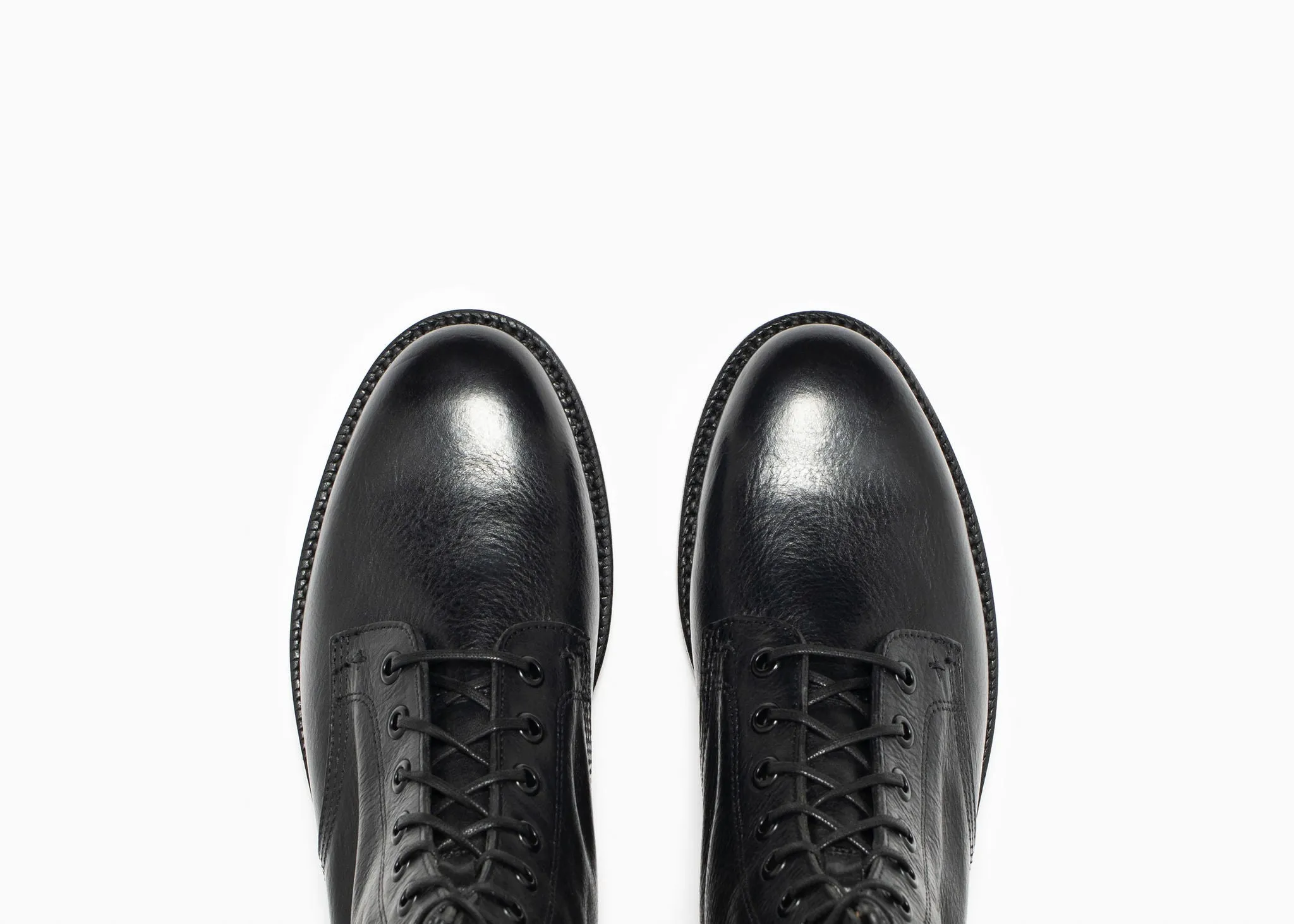 Combat Boot Nero Nappa