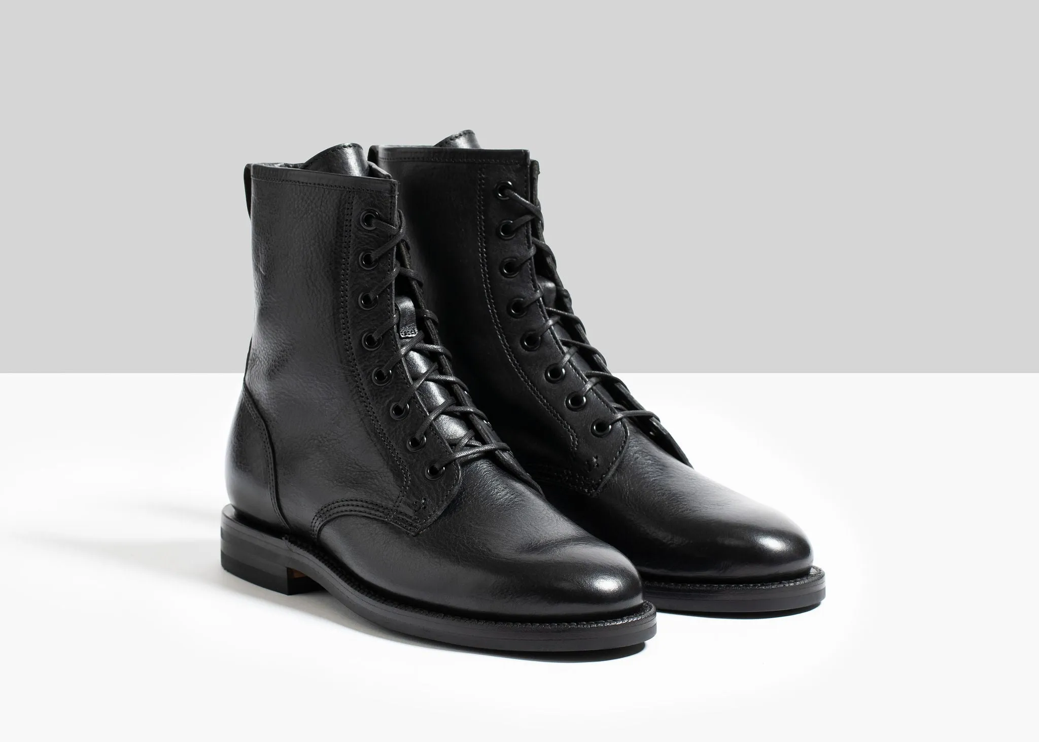 Combat Boot Nero Nappa