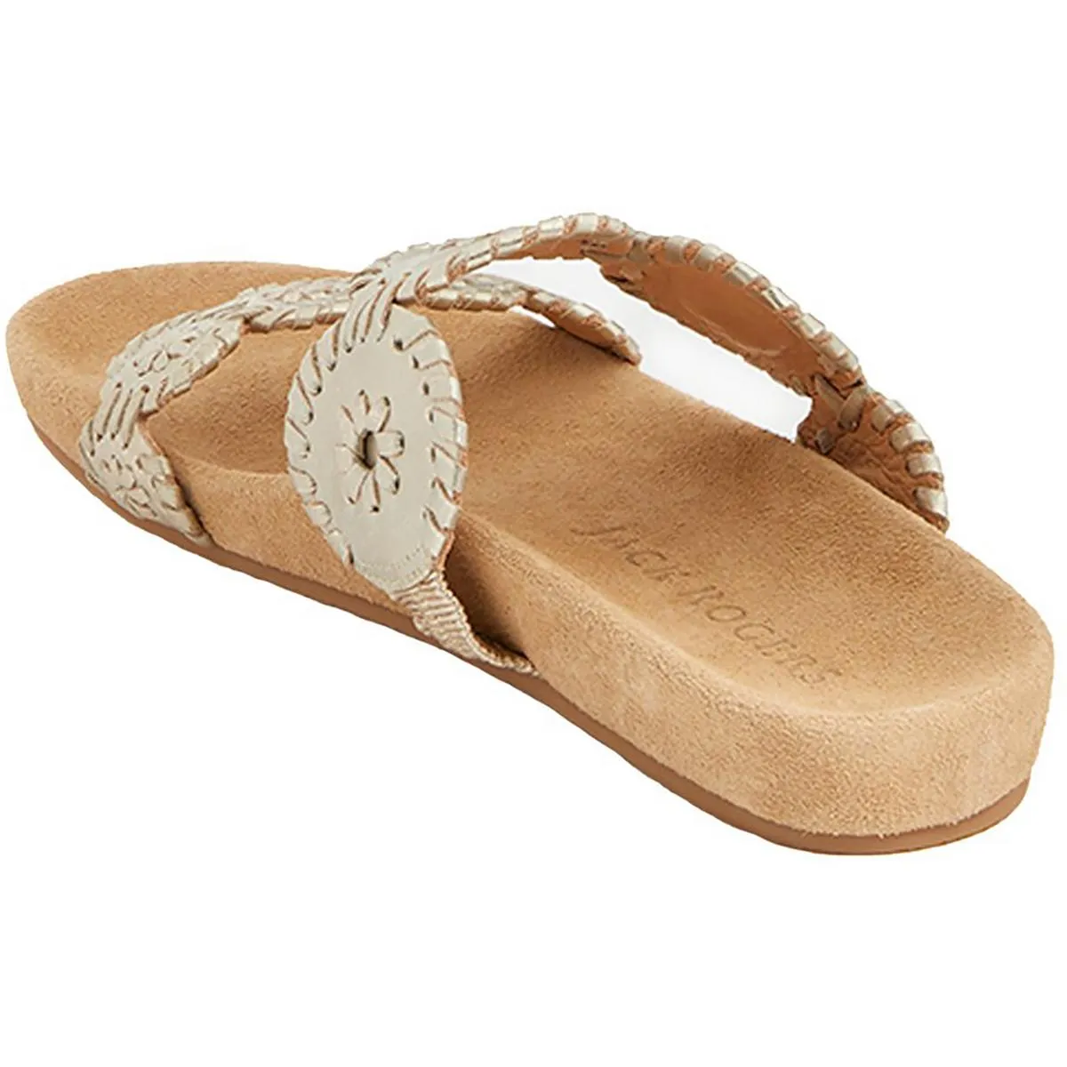 Comfort Lauren Womens Leather Slide Sandals