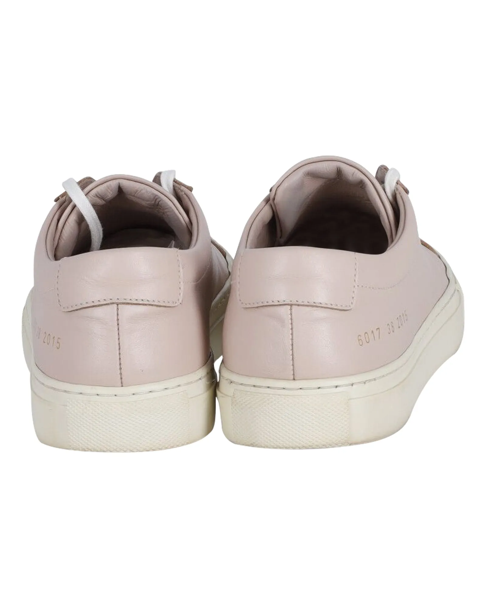 Common Projects Achilles Leather Sneakers in Light Pink Leather