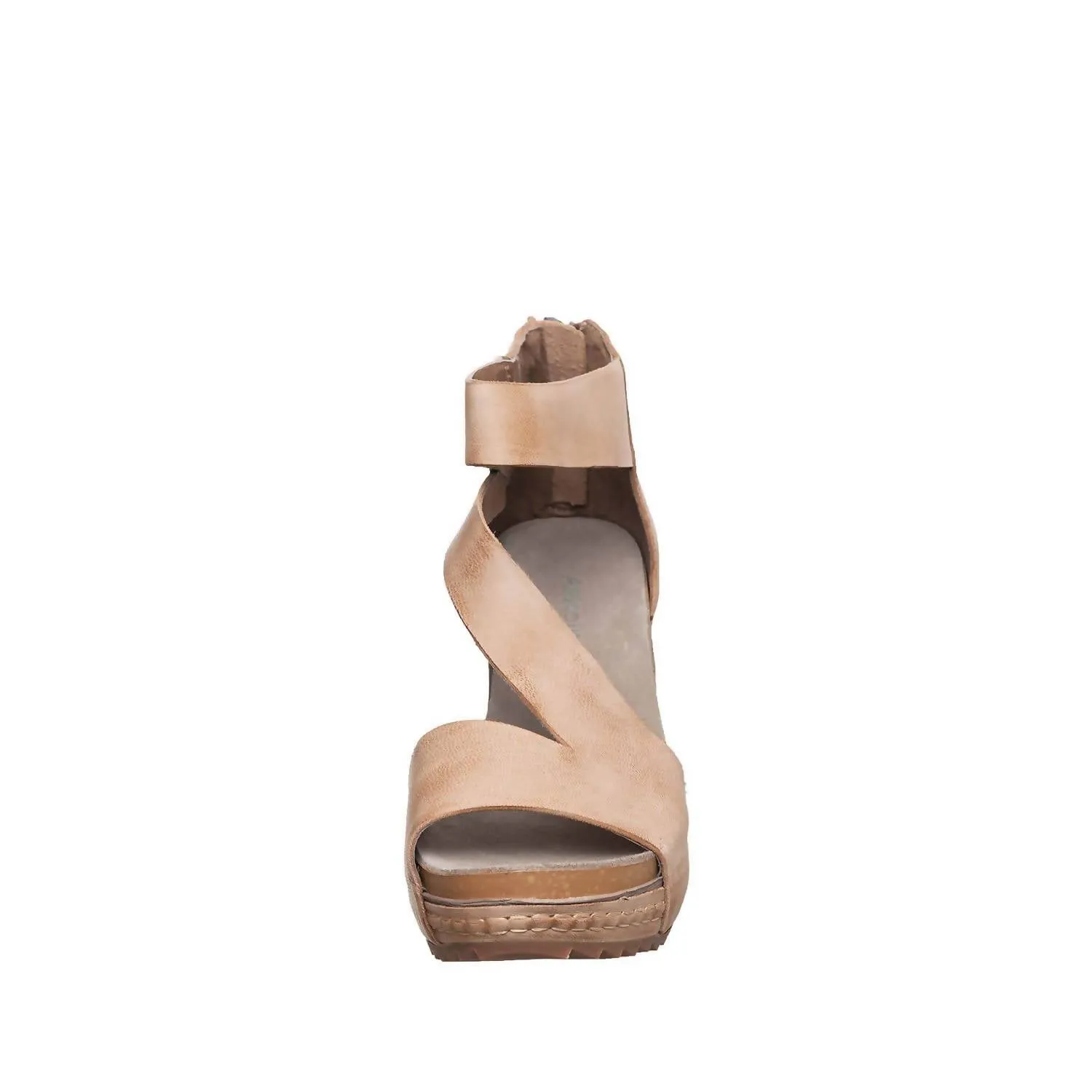 Davi Wrap Wedge Sandal In Makeup