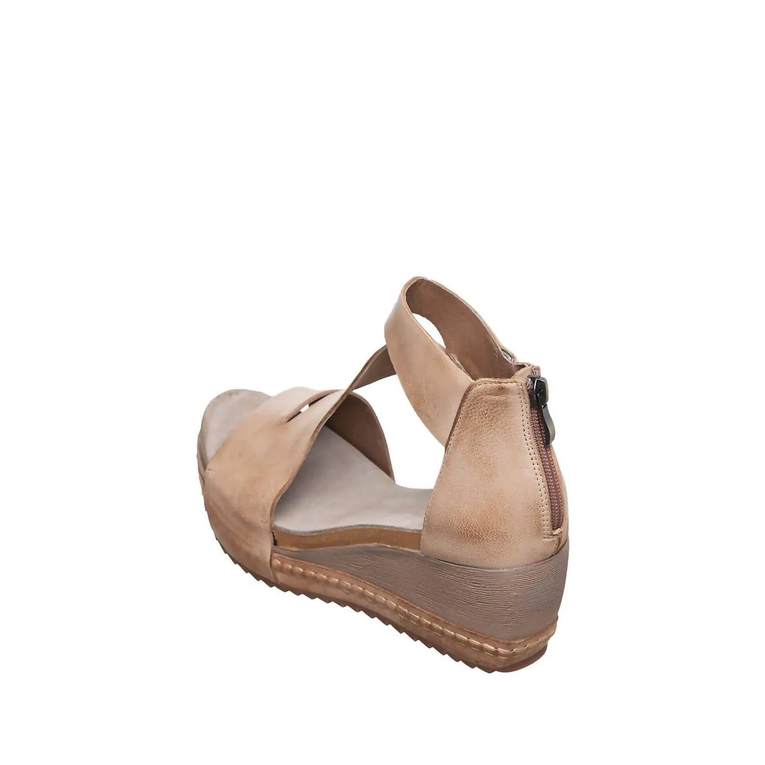 Davi Wrap Wedge Sandal In Makeup