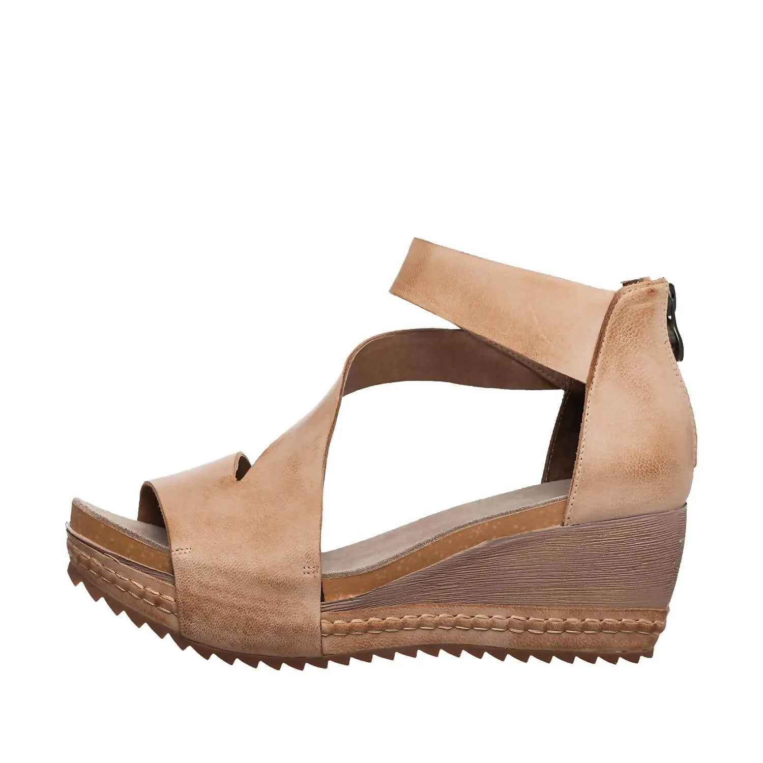 Davi Wrap Wedge Sandal In Makeup