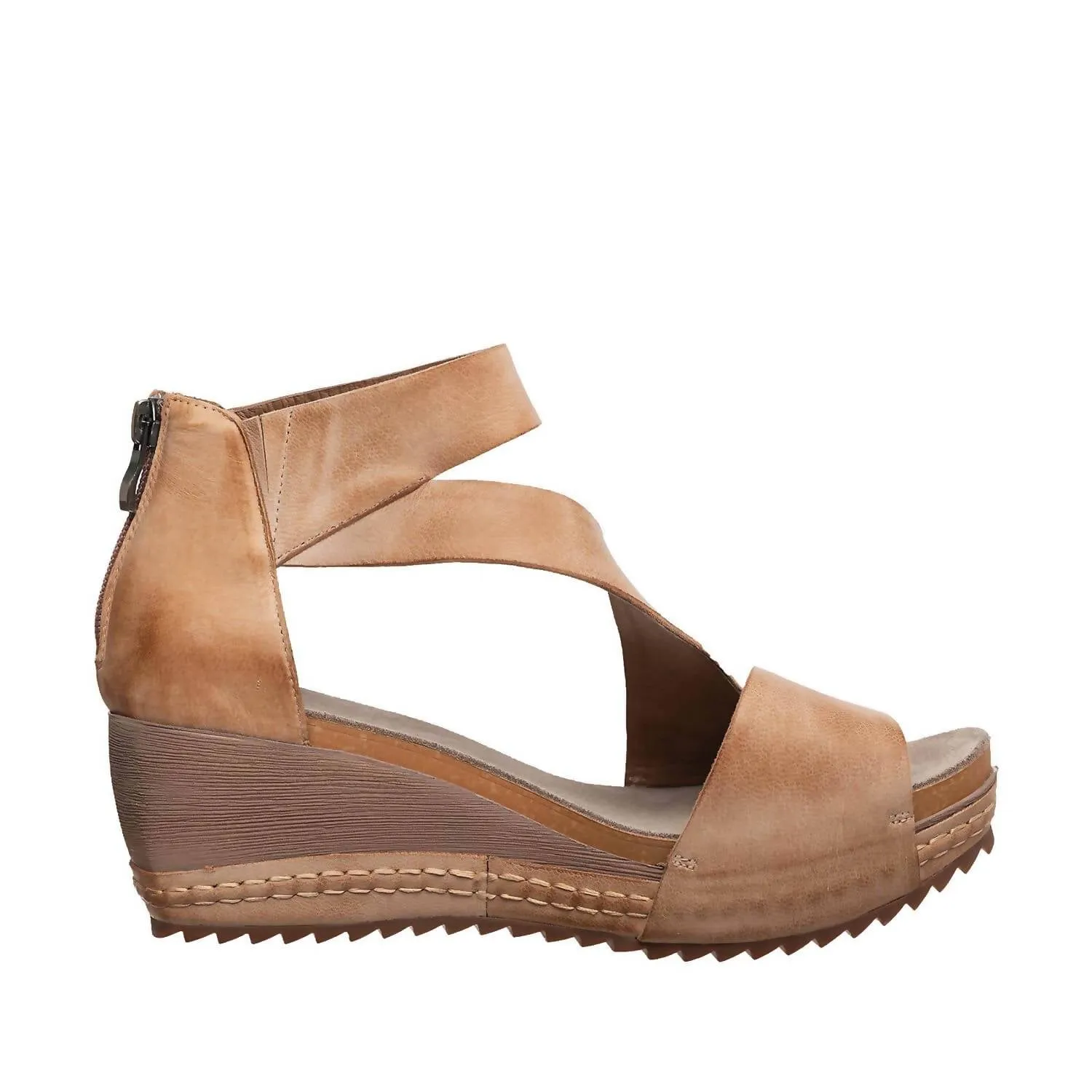 Davi Wrap Wedge Sandal In Makeup