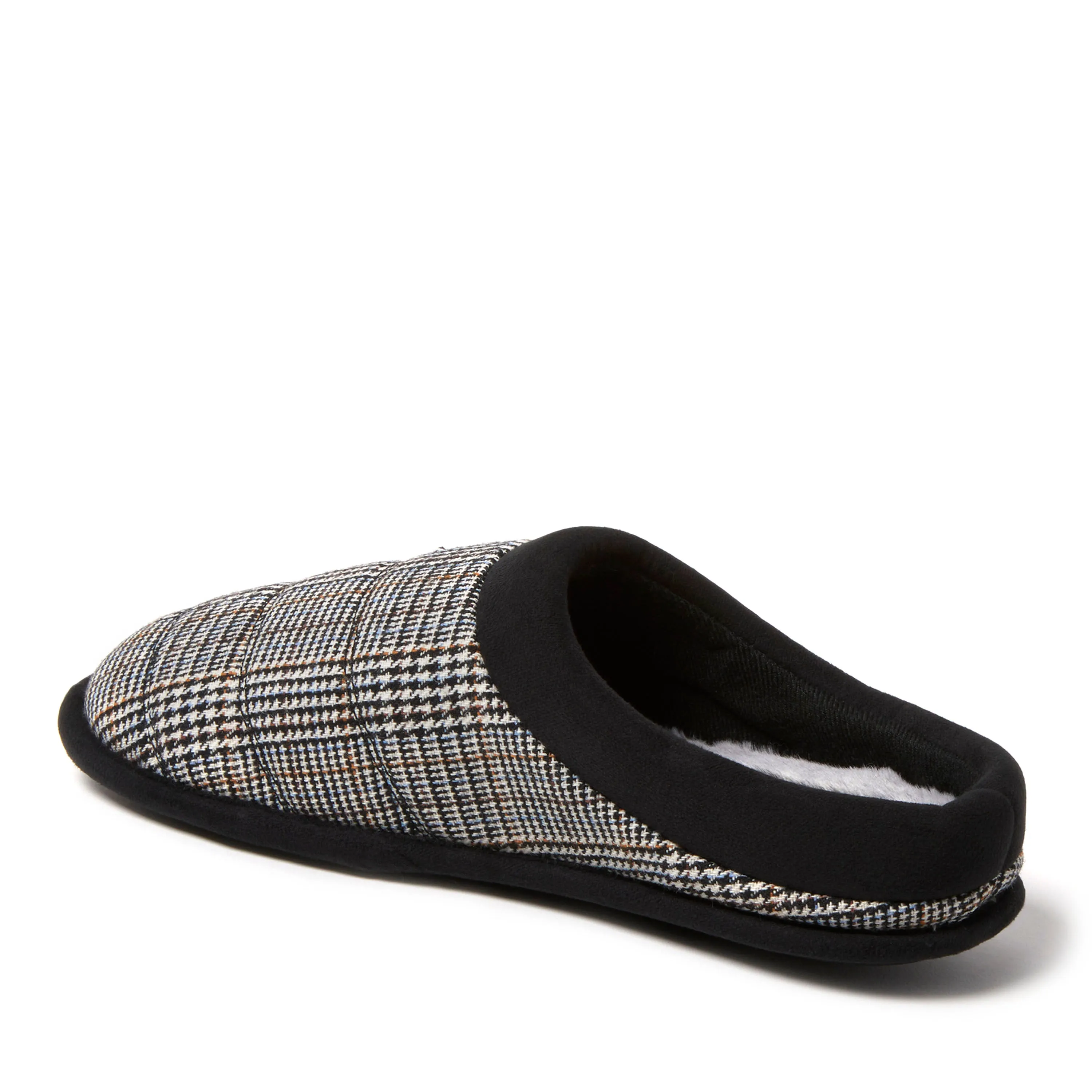 Dearfoams Men's Asher Quilted Plaid Clog House Slipper