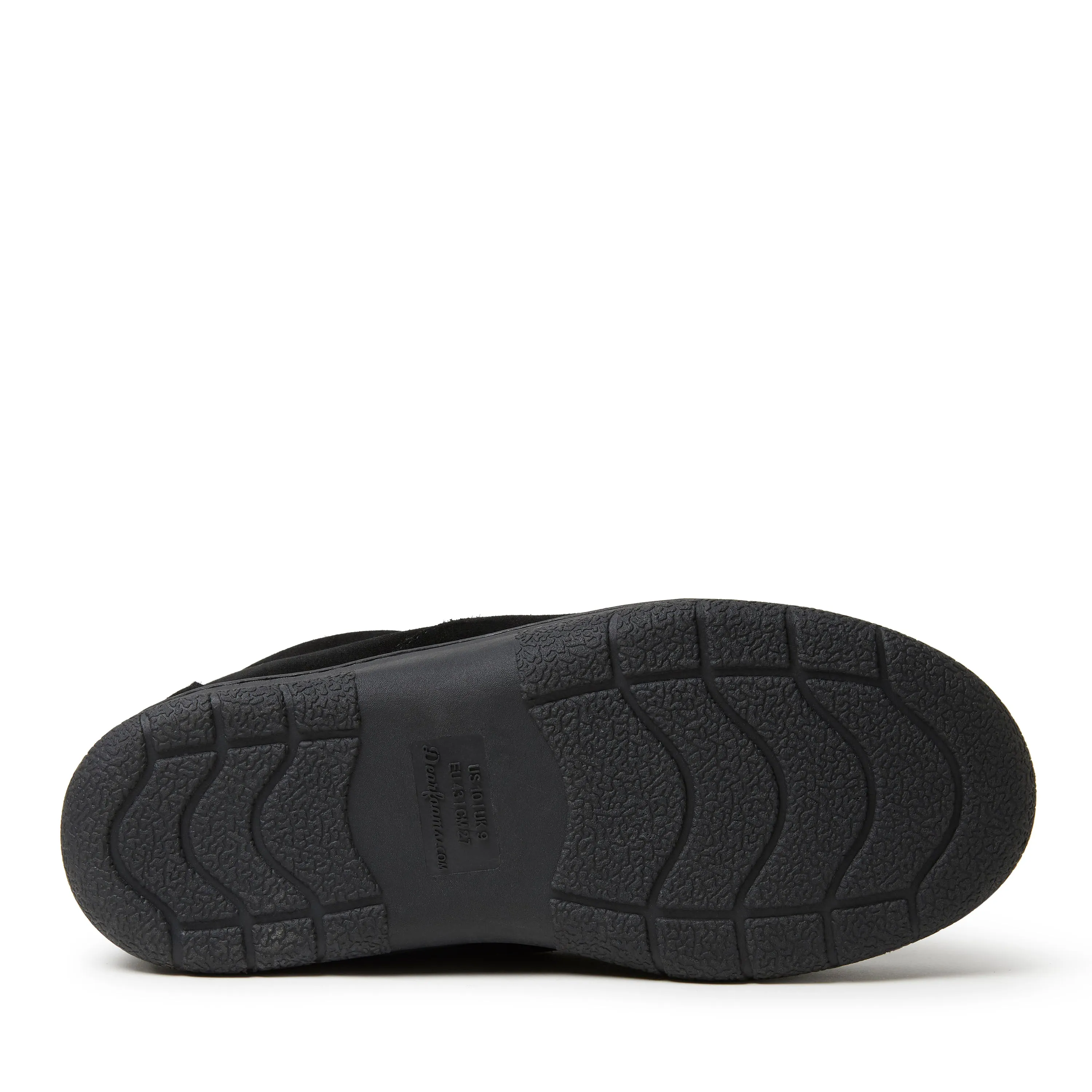 Dearfoams Men's Graham Genuine Suede Closed Back