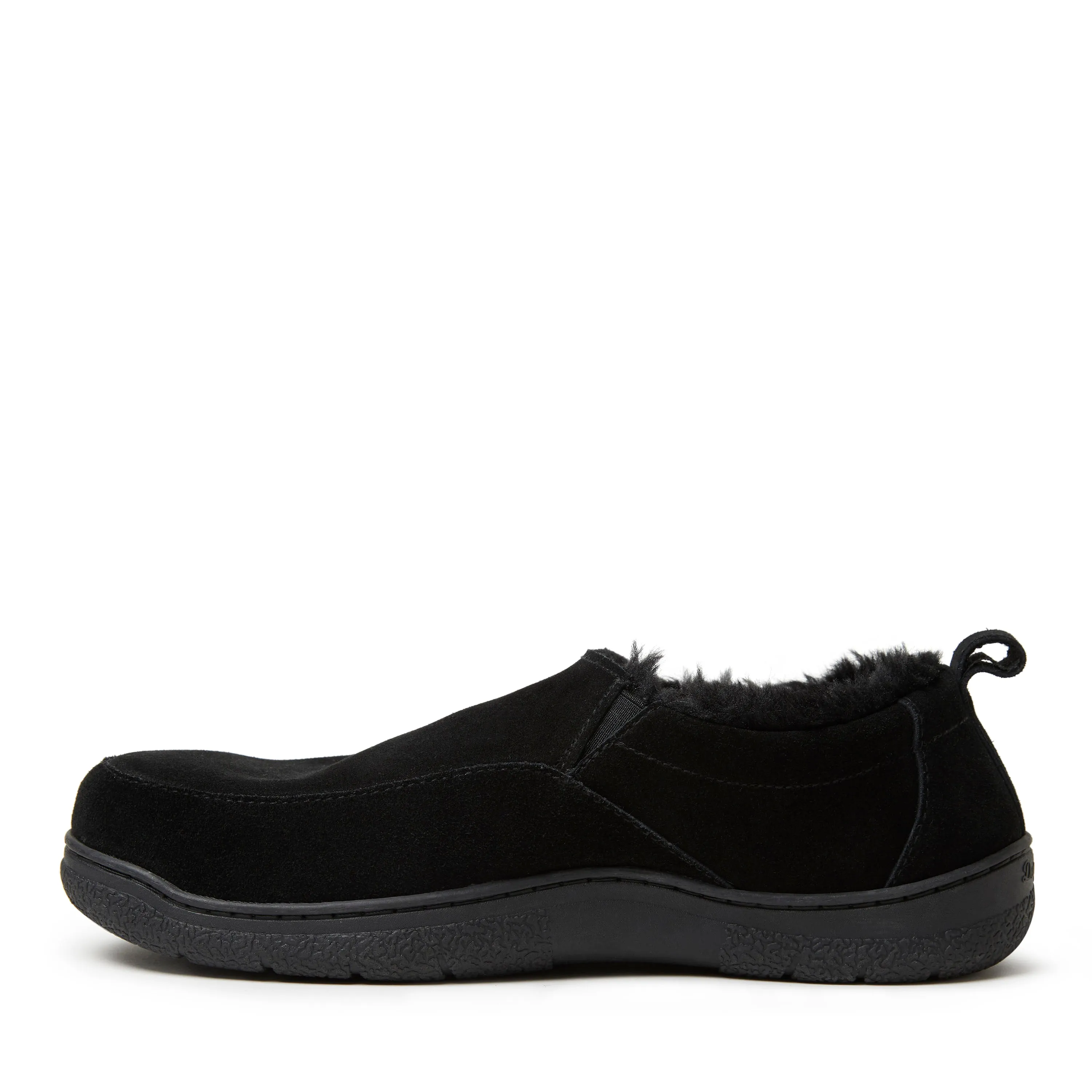 Dearfoams Men's Graham Genuine Suede Closed Back
