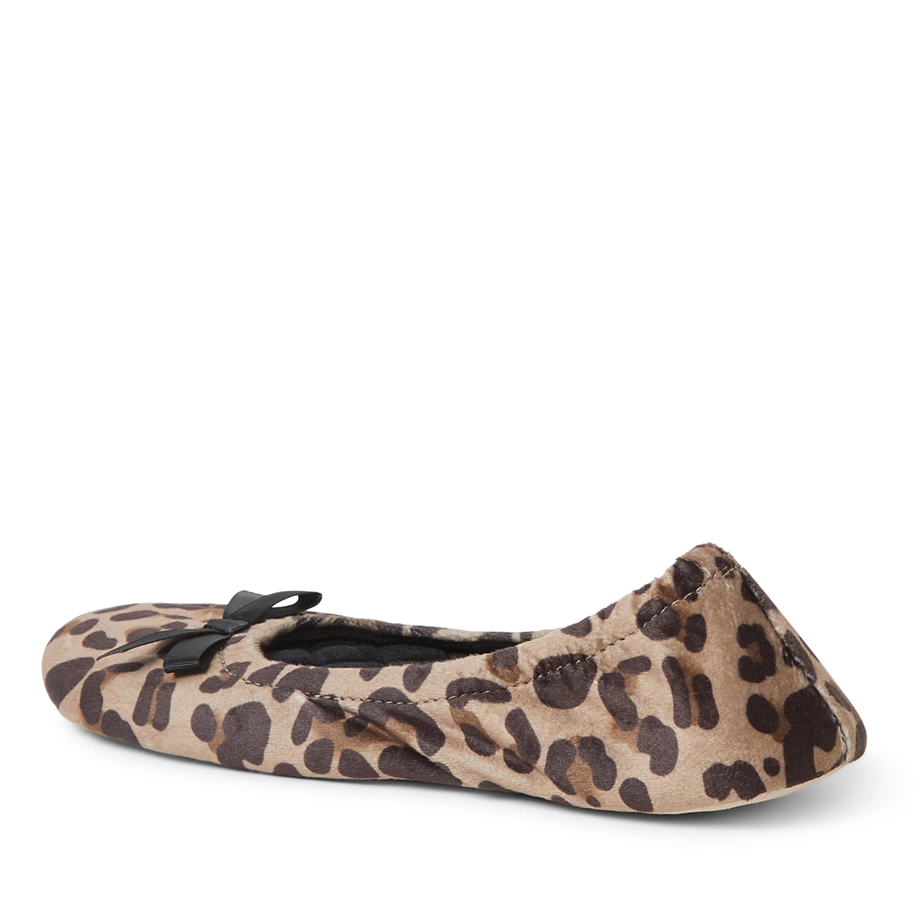 Dearfoams Women's Layla Ballerina with Genuine Suede Outsole