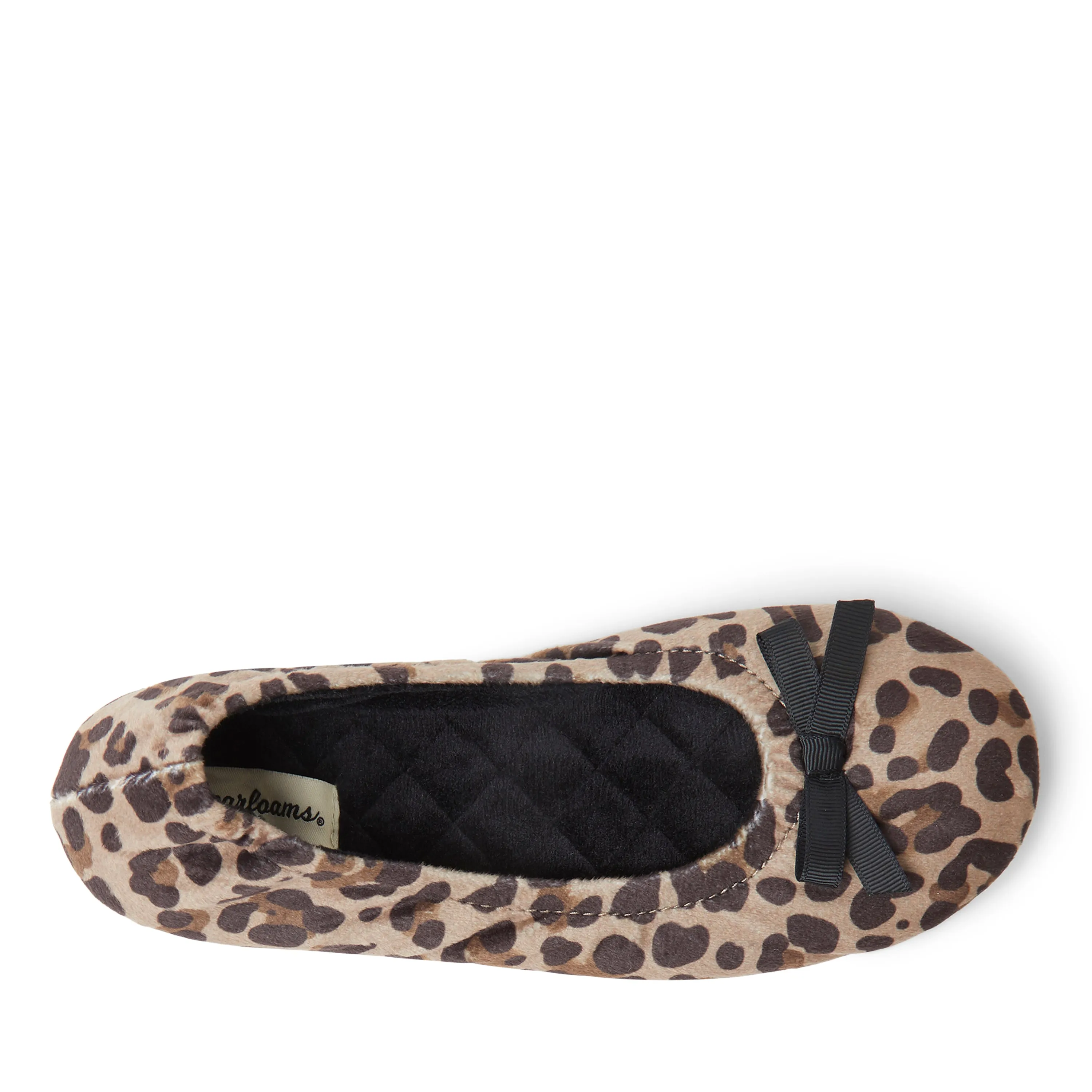 Dearfoams Women's Layla Ballerina with Genuine Suede Outsole