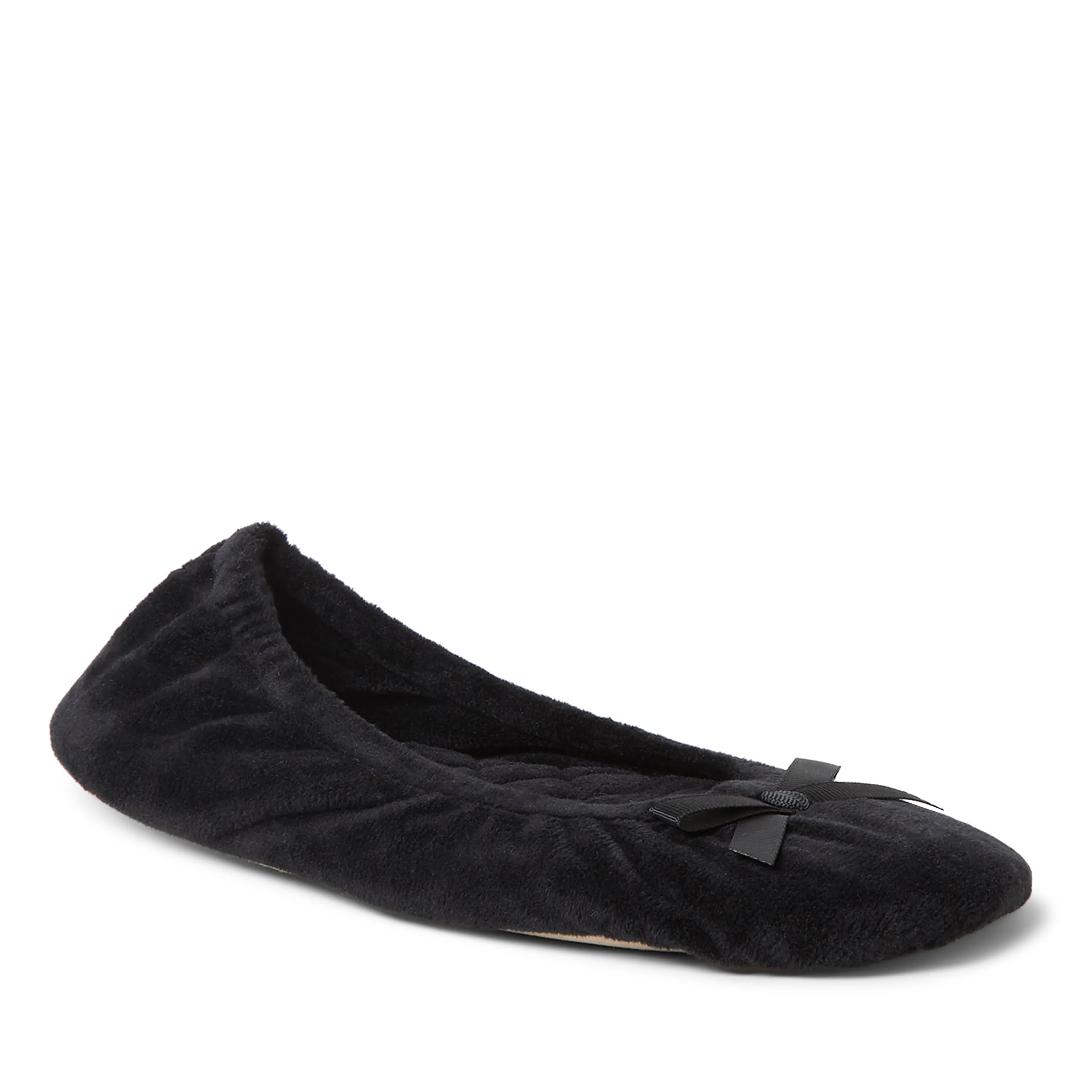 Dearfoams Women's Layla Ballerina with Genuine Suede Outsole
