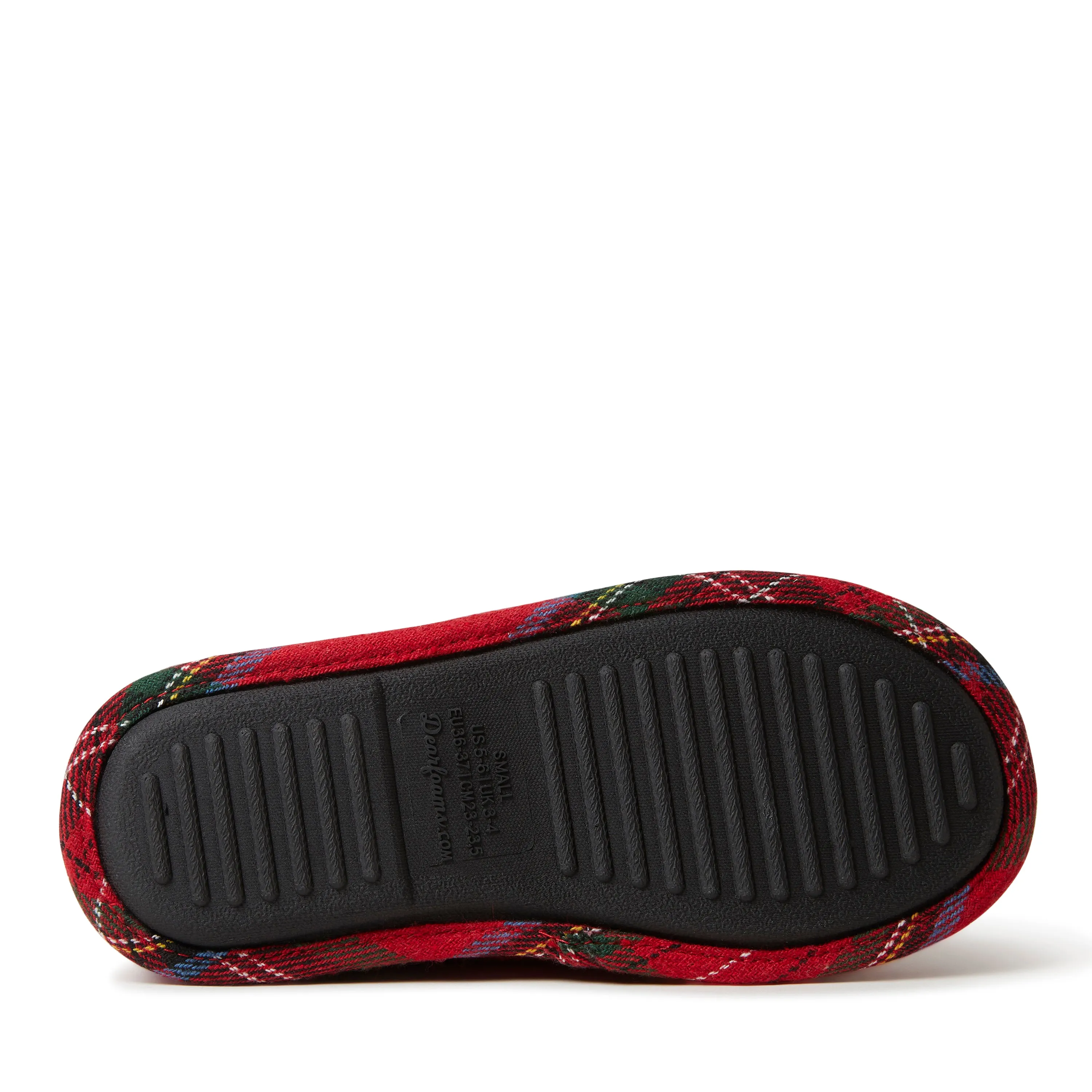 Dearfoams Women's Plaid Mama Bear Mom Clog House Slipper