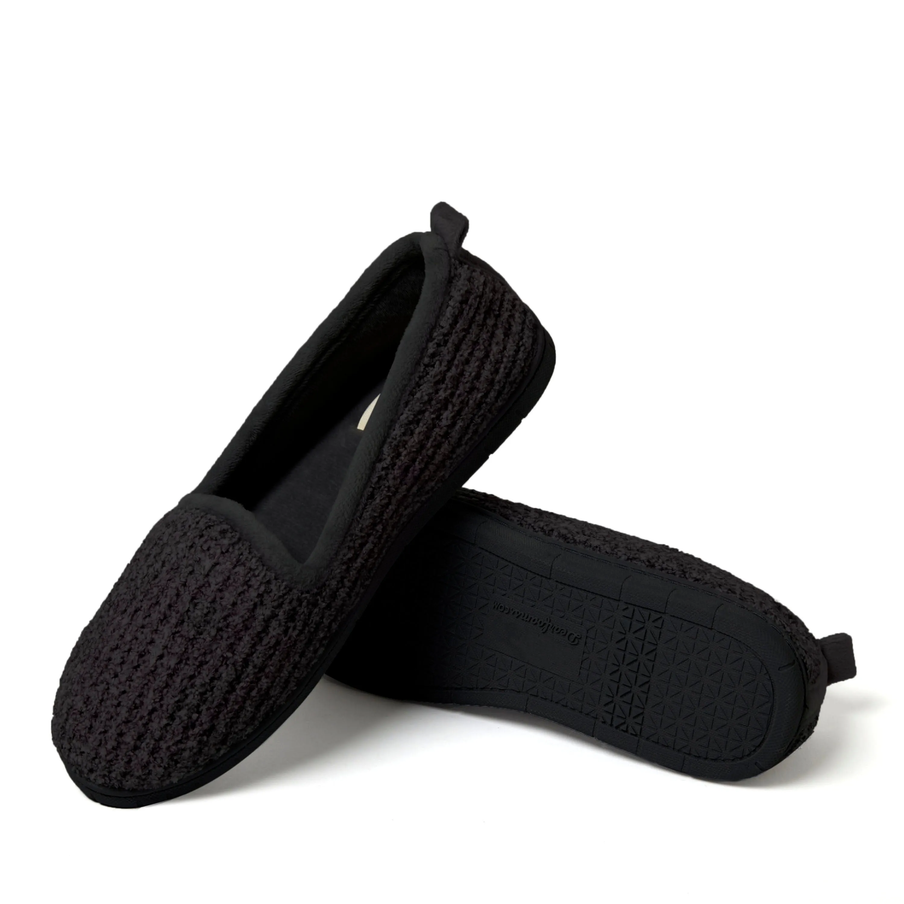 Dearfoams Women's Rachel Marled Chenille Closed Back Slipper