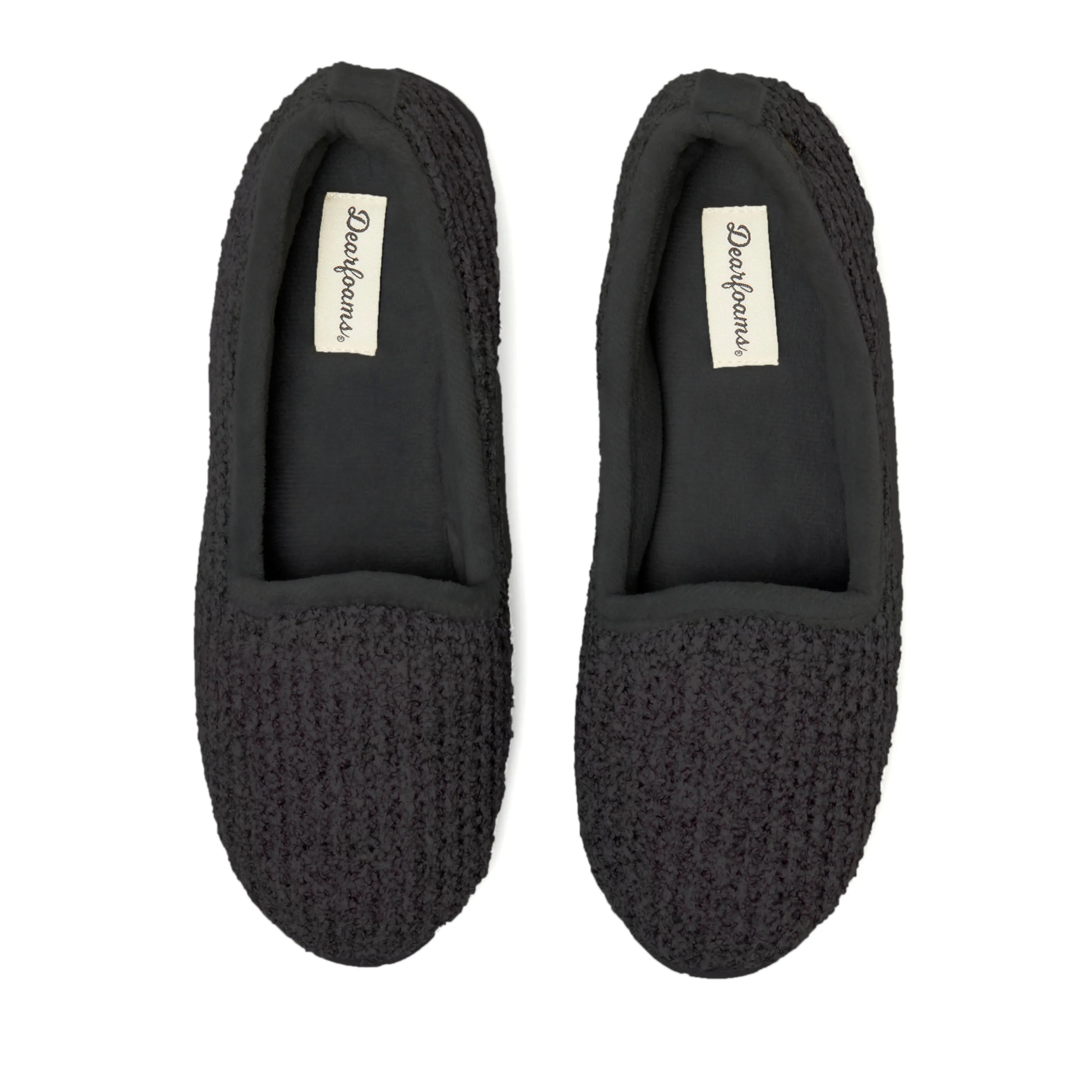 Dearfoams Women's Rachel Marled Chenille Closed Back Slipper