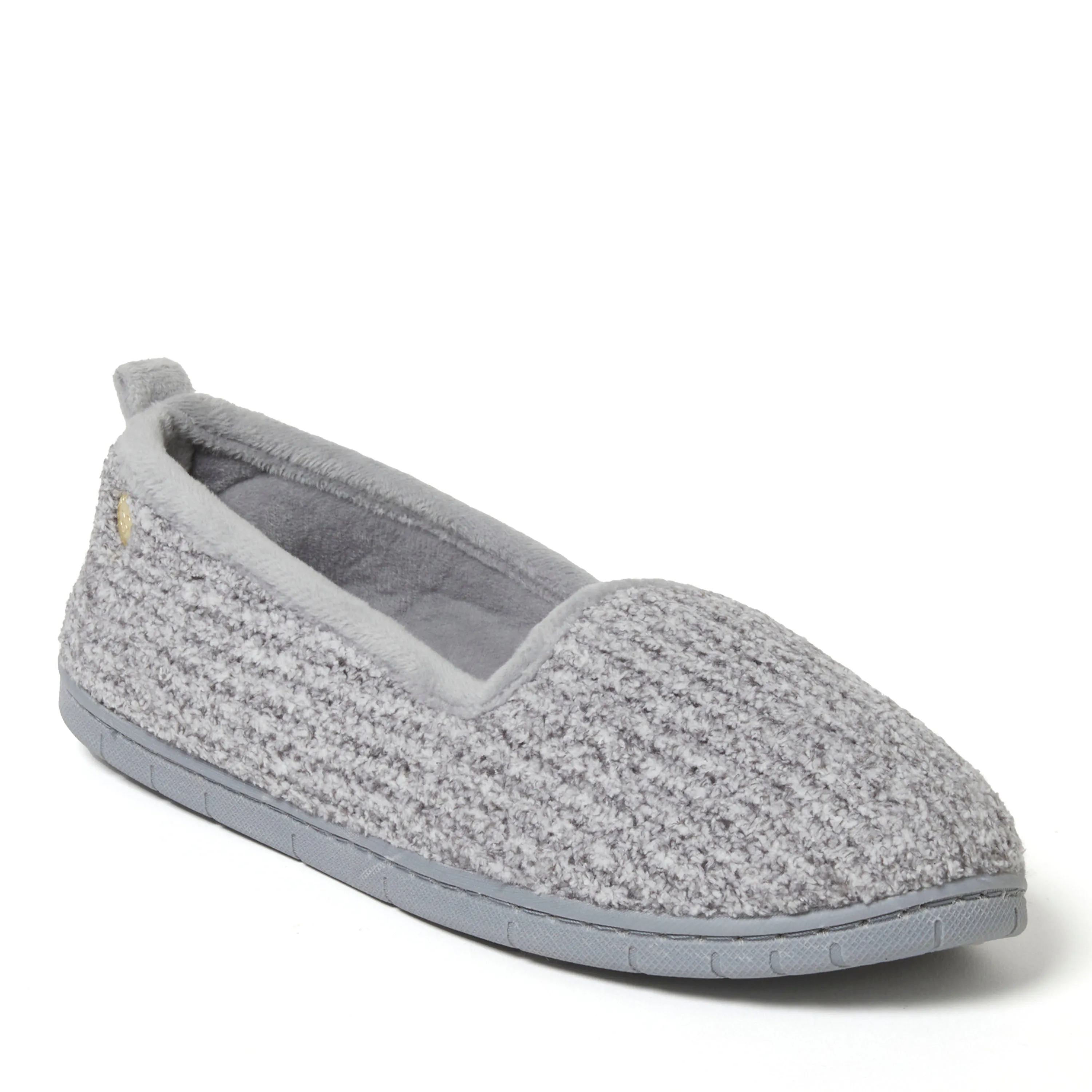 Dearfoams Women's Rachel Marled Chenille Closed Back Slipper