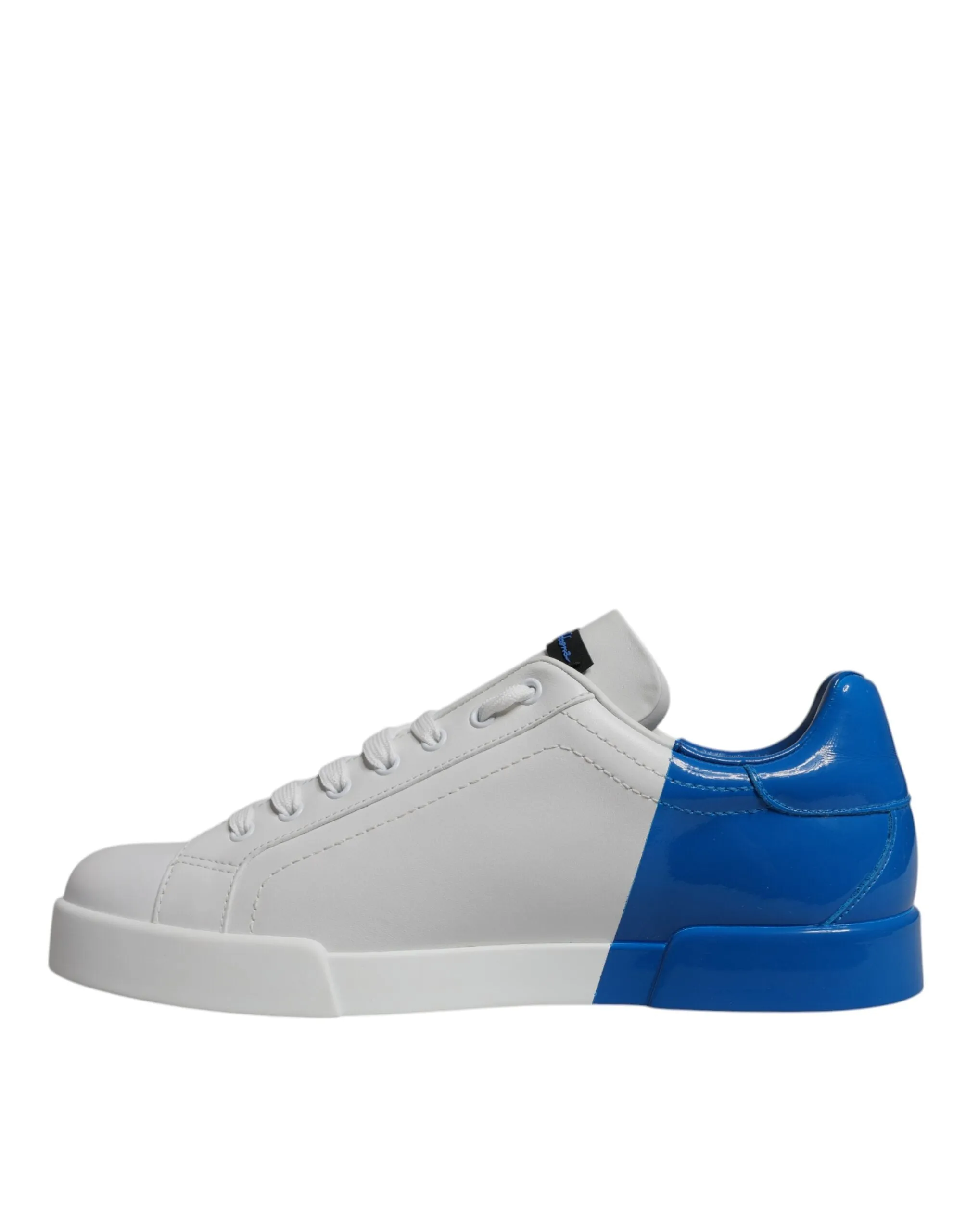 Dolce & Gabbana blue Leather Logo Low Top Sneakers Men's Shoes