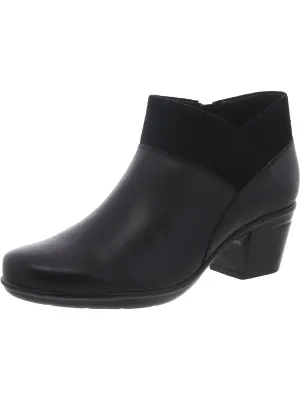 EMSLIE ESSEX Womens Leather Block heel Ankle Boots