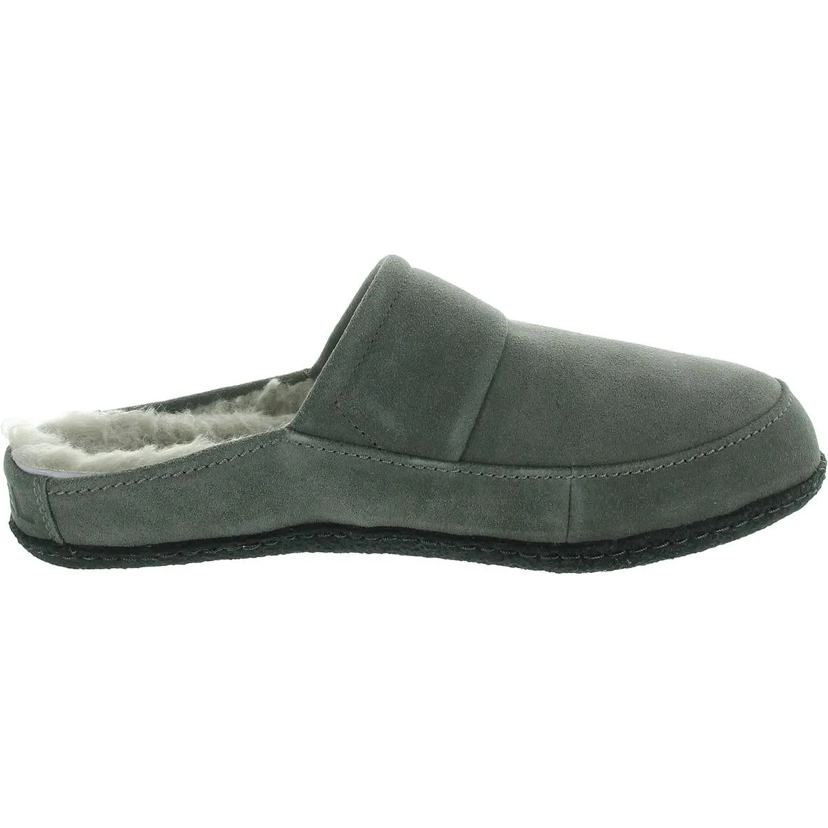 Falcon Ridge II Scuff Mens Faux Fur Lined Suede Scuff Slippers