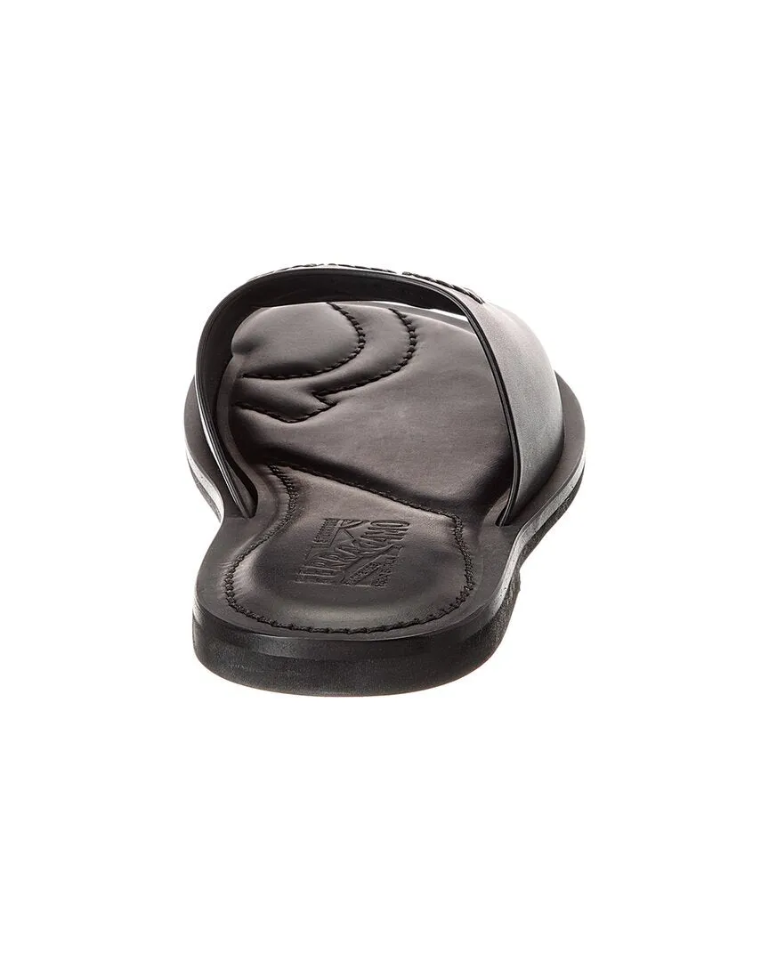 Ferragamo Lionel Leather Slide
