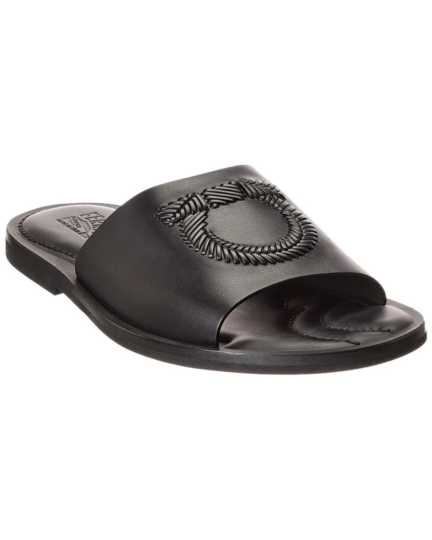Ferragamo Lionel Leather Slide
