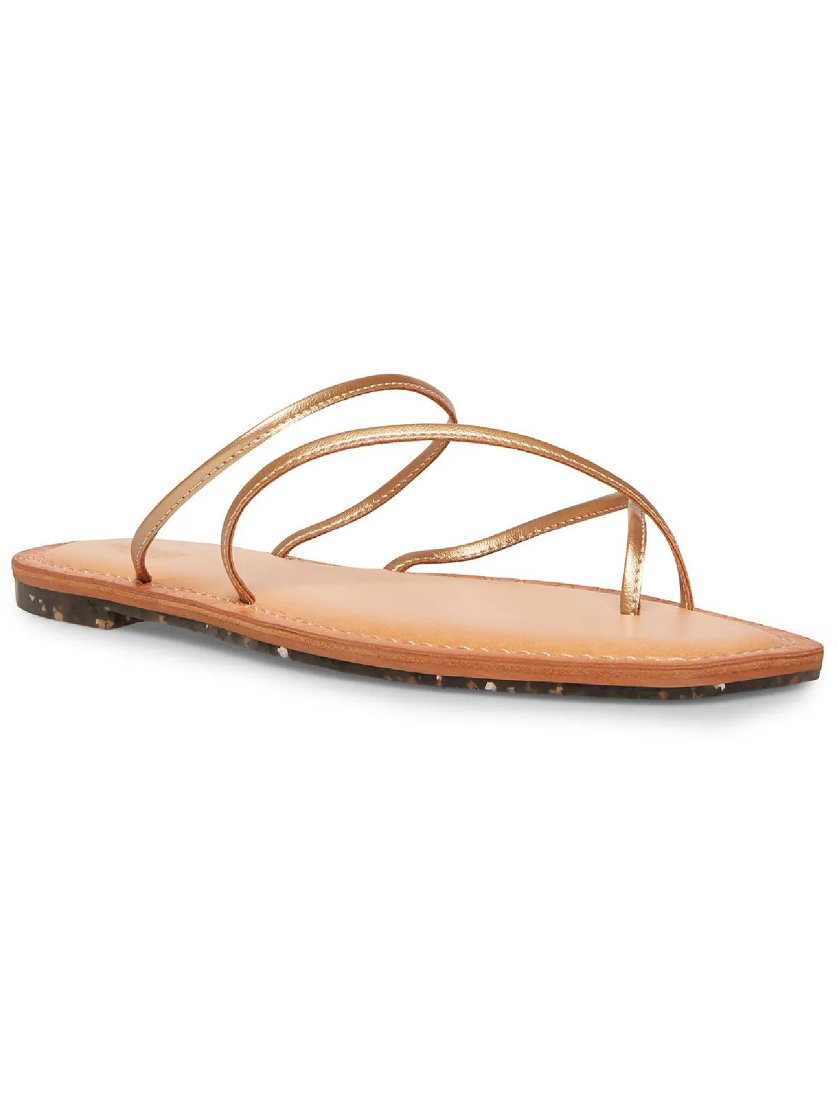 Freee Womens Open Toe Square Toe Strappy Sandals