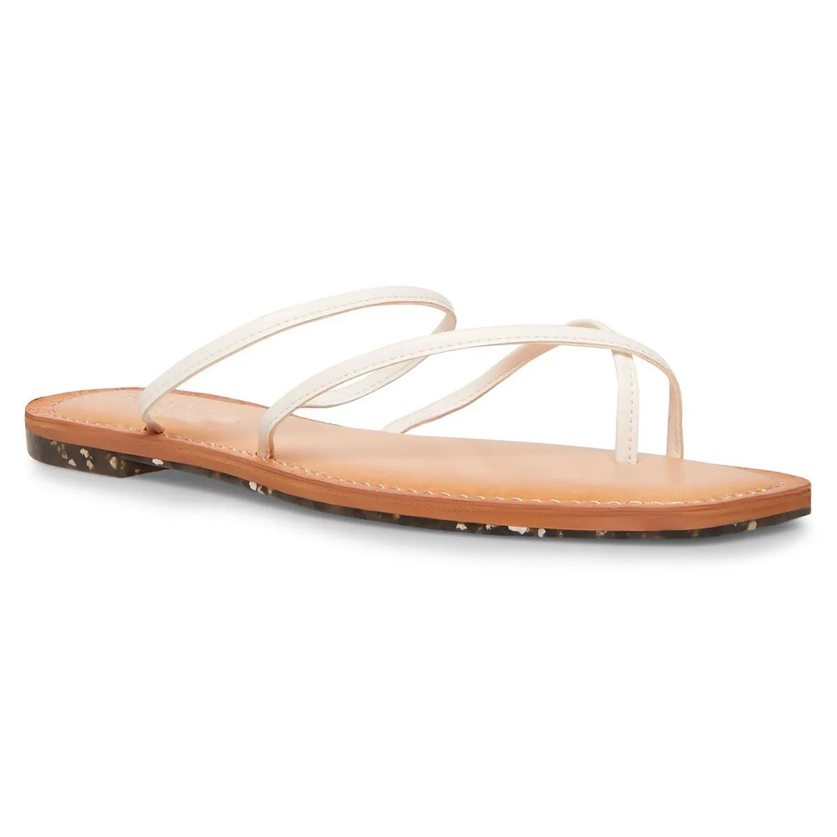 Freee Womens Open Toe Square Toe Strappy Sandals
