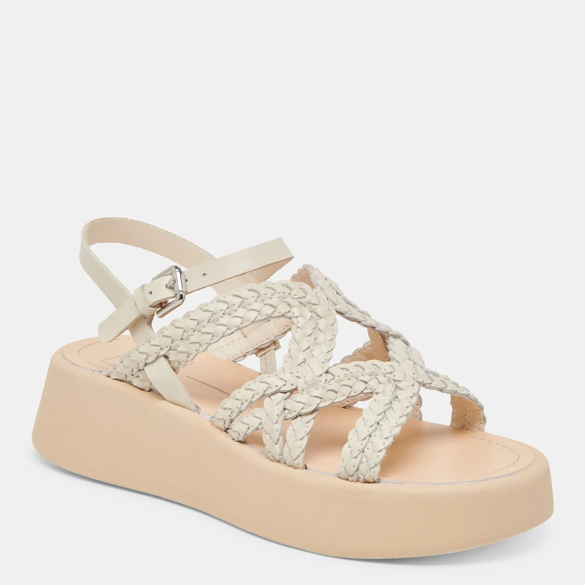 Gatsby Sandals Creme Leather