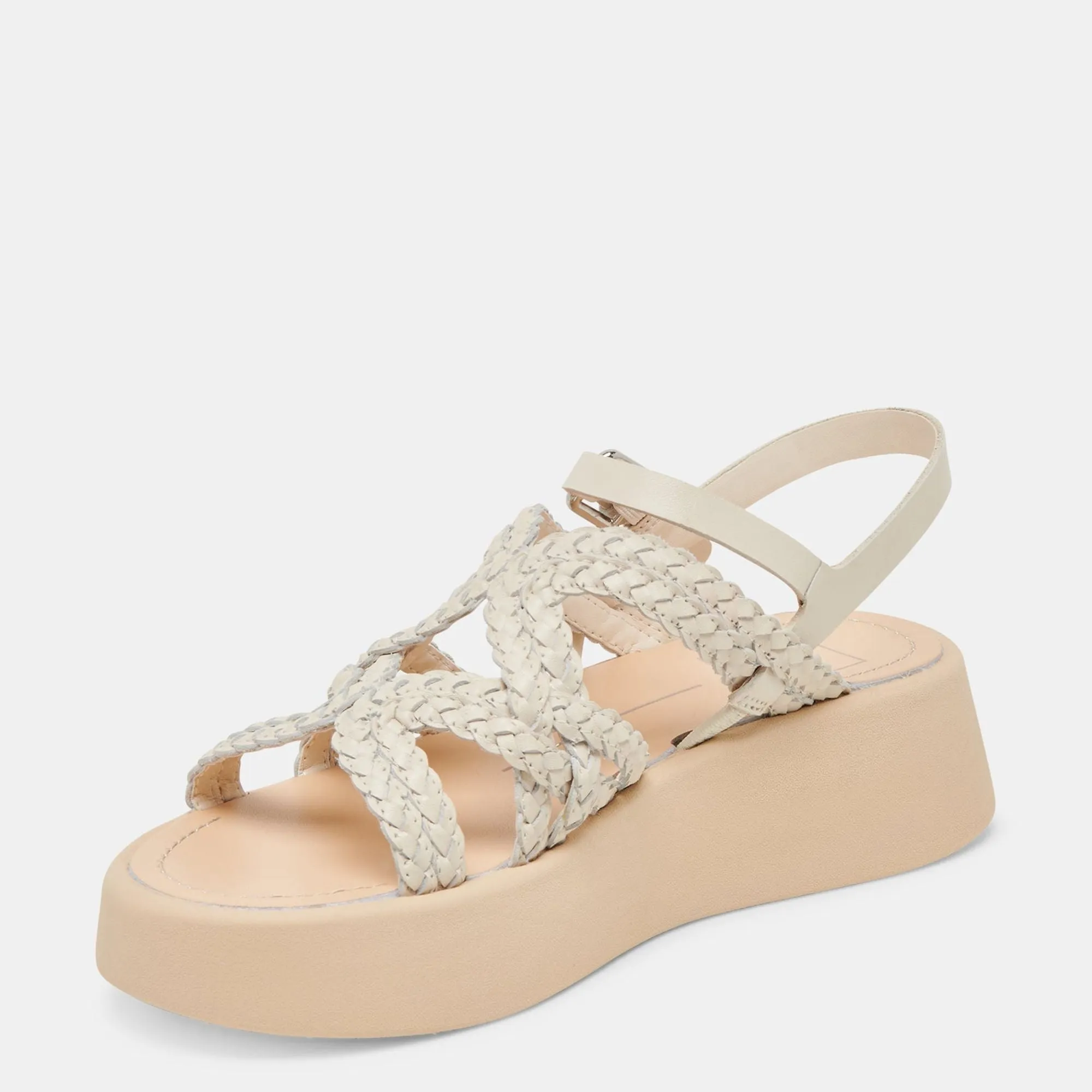 Gatsby Sandals Creme Leather