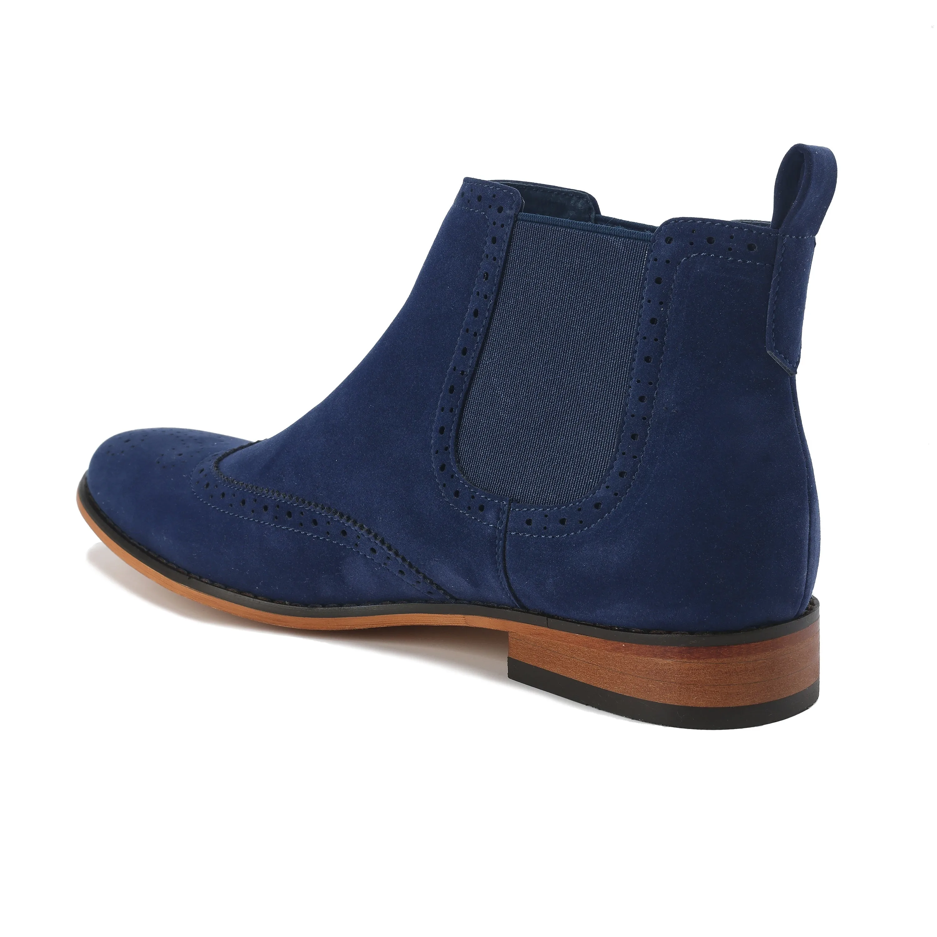 Gino Vitale Men's Slip On Wing Tip Chelsea Boots??