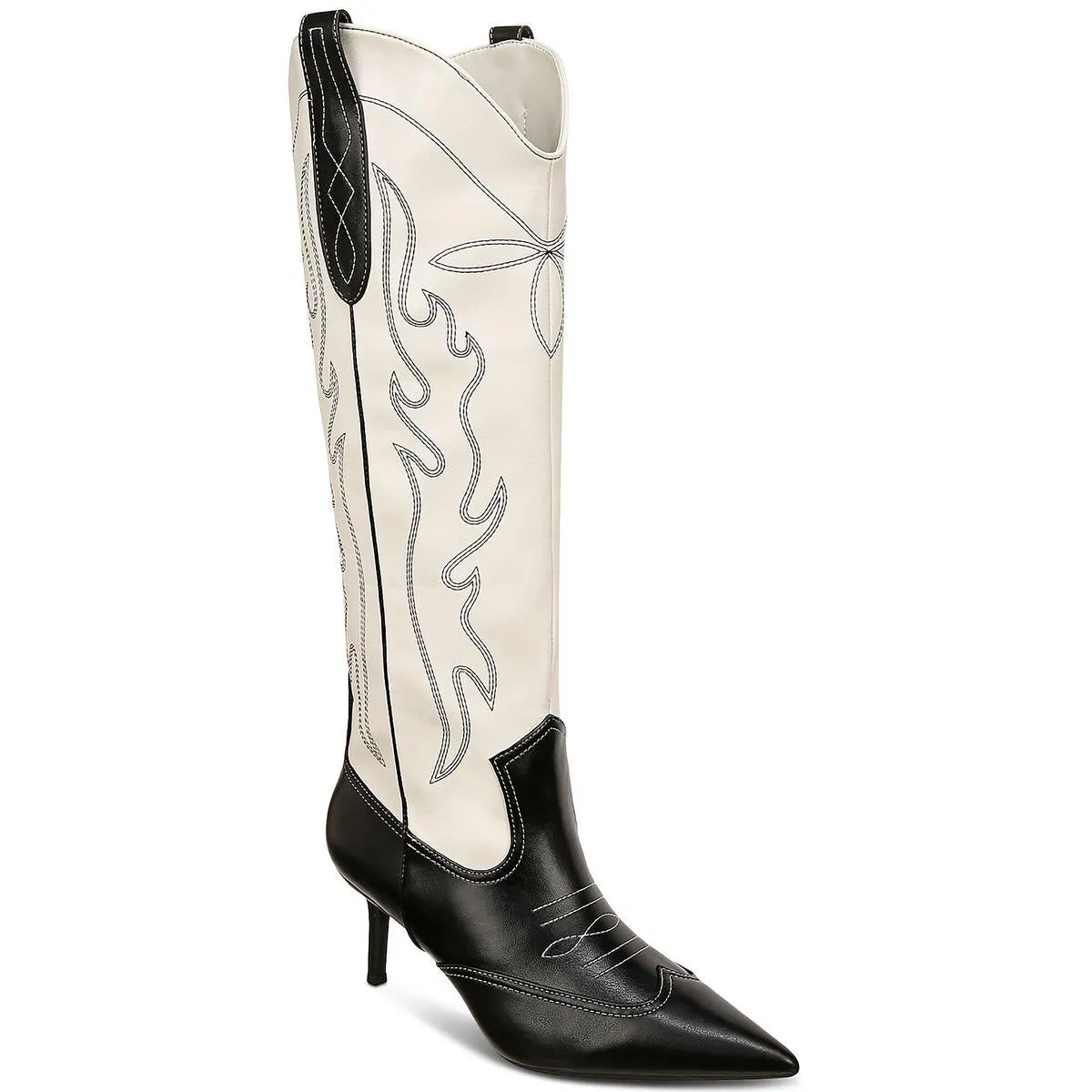 Hayleigh Womens Faux Leather Knee-High Boots
