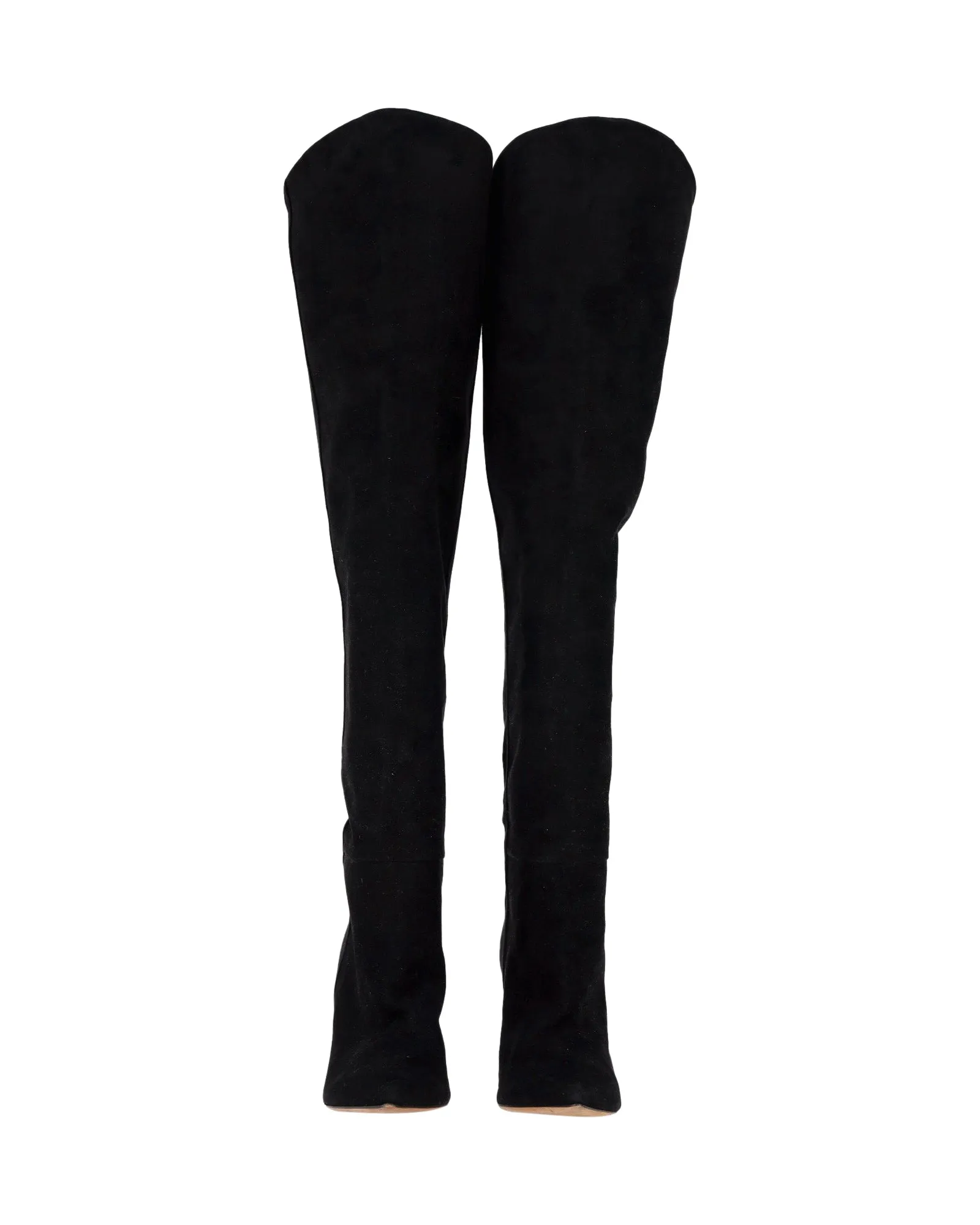 Iro Alma Over-The-Knee Boots in Black Suede