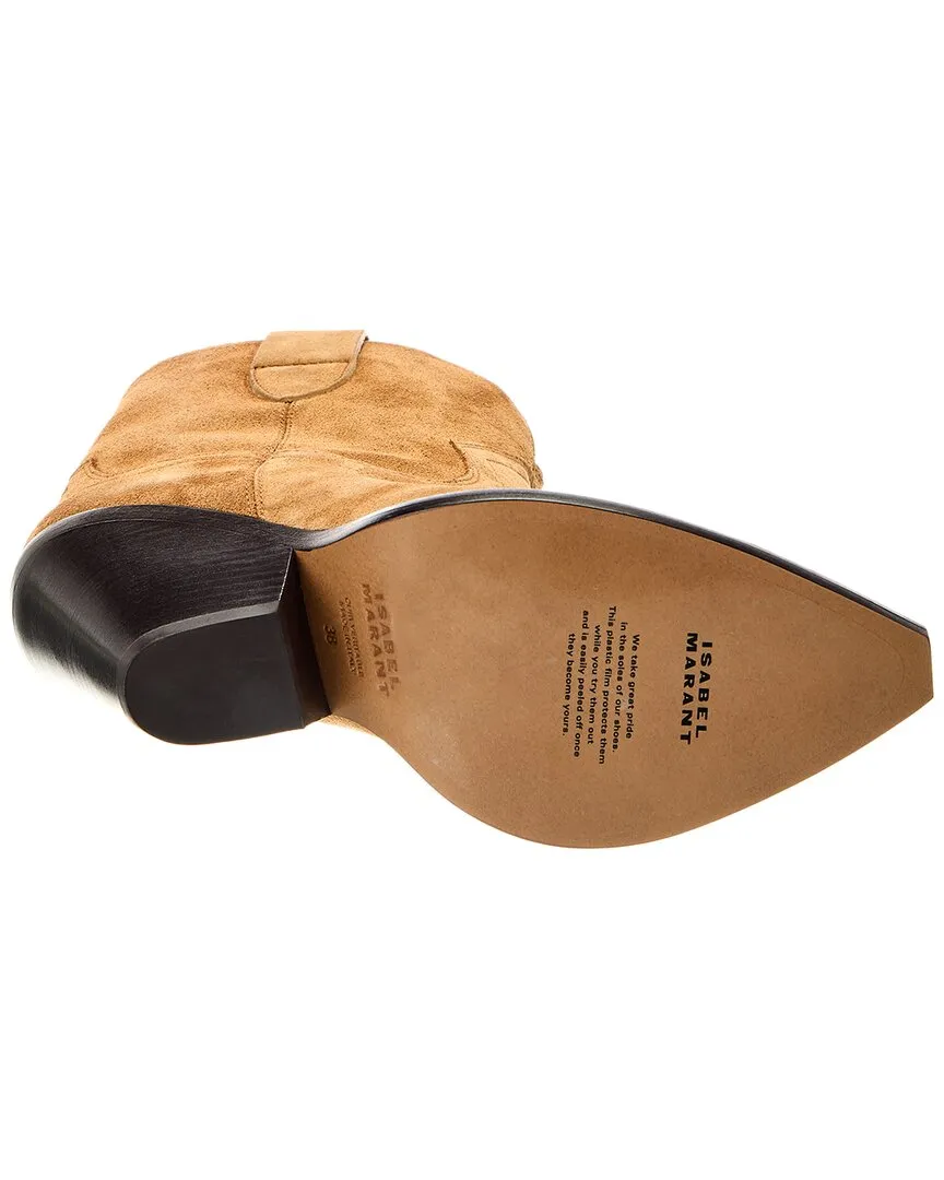 Isabel Marant Leyane Suede Cowboy Boot