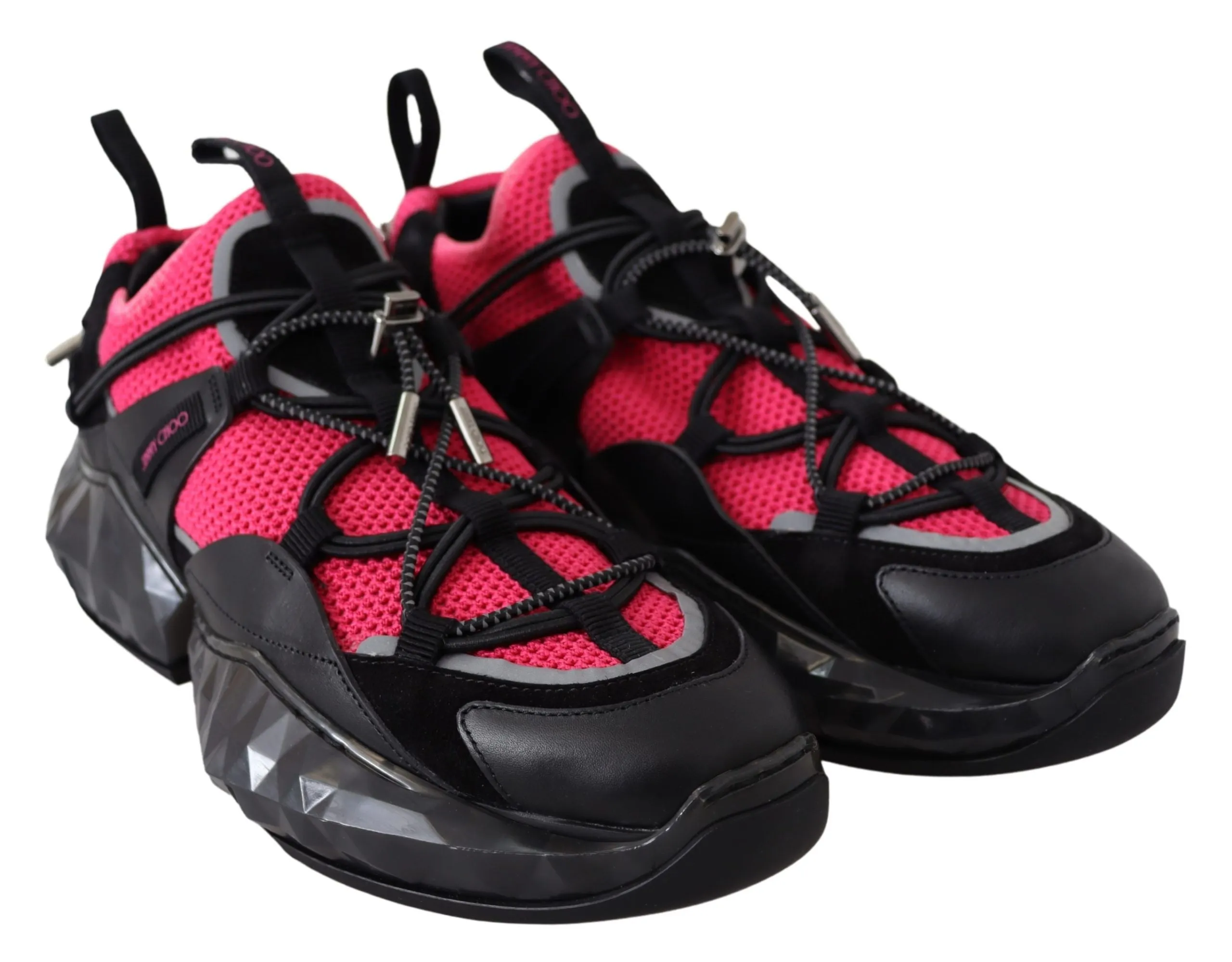 Jimmy Choo Electric Elegance Leather Mesh Women's Sneakers