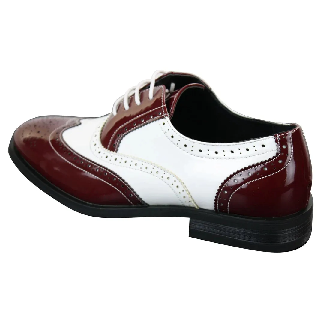 Lace Patent Brogue Shoes Gatsby