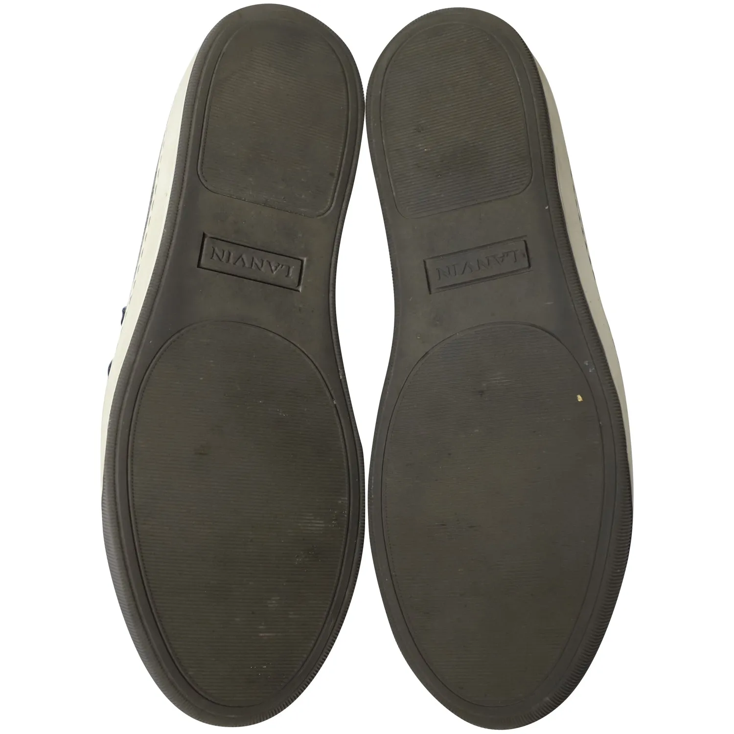 Lanvin DBB1 Felt Low-Top Sneakers in Grey Wool