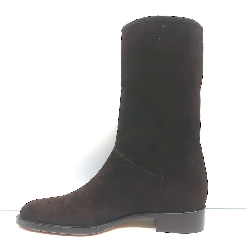 Loro Piana True Boots Chocolate Suede Size 38 NEW