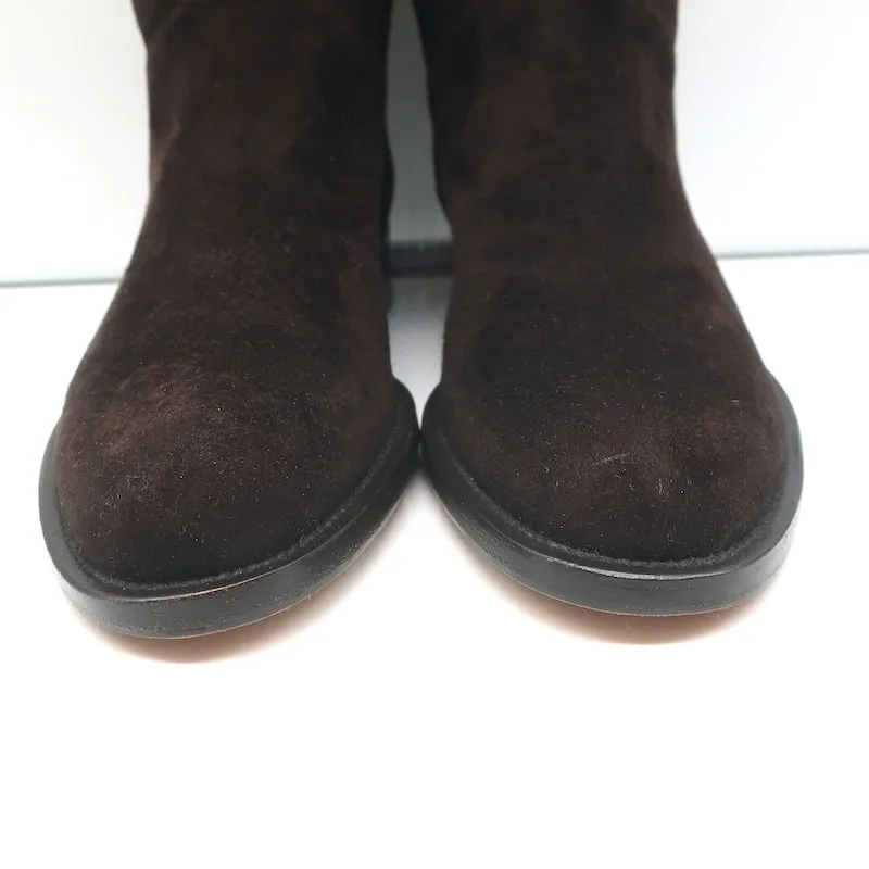 Loro Piana True Boots Chocolate Suede Size 38 NEW