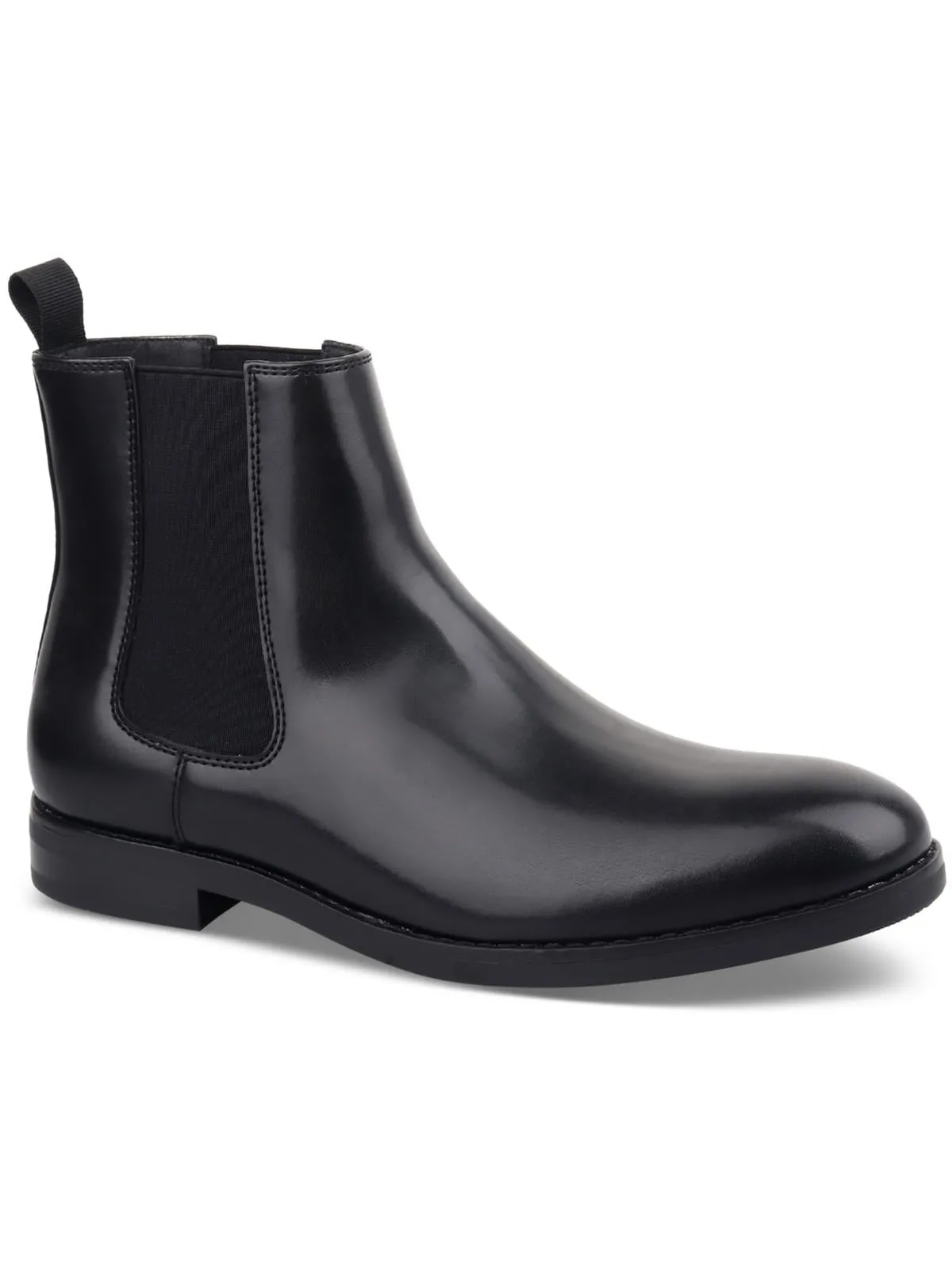 Luka 2 Mens Faux Leather Round Toe Chelsea Boots